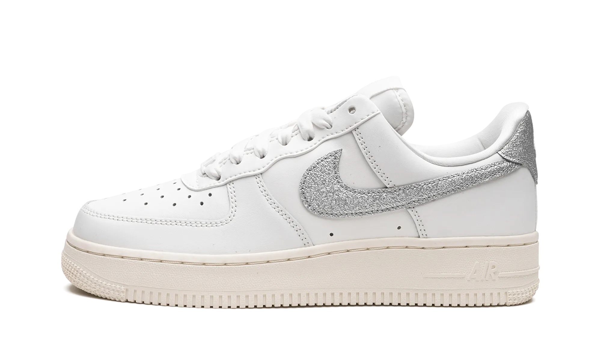 AIR FORCE 1 '07 MNS WMNS "Summit White Sail White Metallic Silver" Extreme Ride Skate Performance Gear
