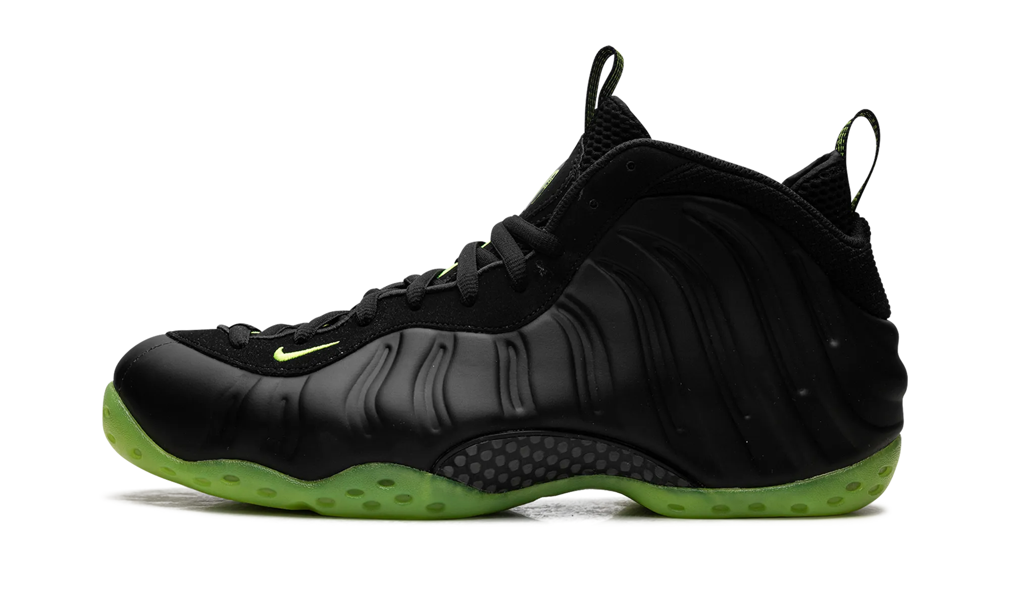 Air Foamposite One "Black Volt" Elasticated Sides Woven Upper Durability