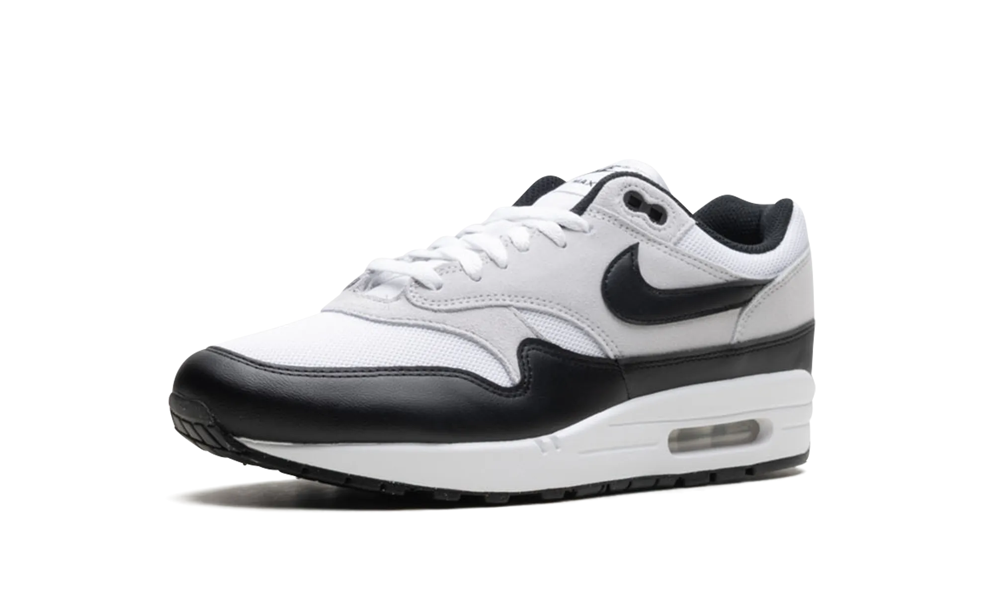 Air Max 1 Essential "White Pure Platinum Black" grip - enhancement - effectiveness shoes corporate - run running shoes
