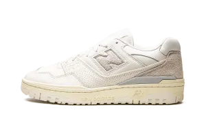 550 "Aim?? Leon Dore - White Leather" Elastic laces