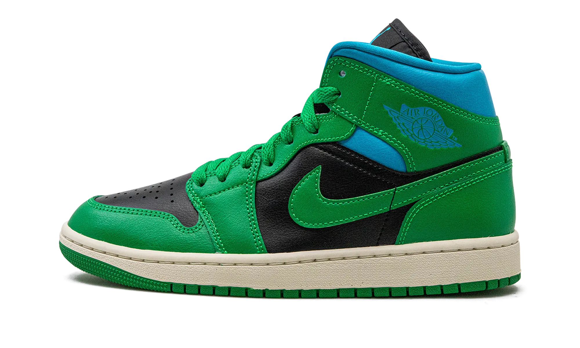 Air Circulation airflow AIR JORDAN 1 MID WMNS "Lucky Green Aquatone"