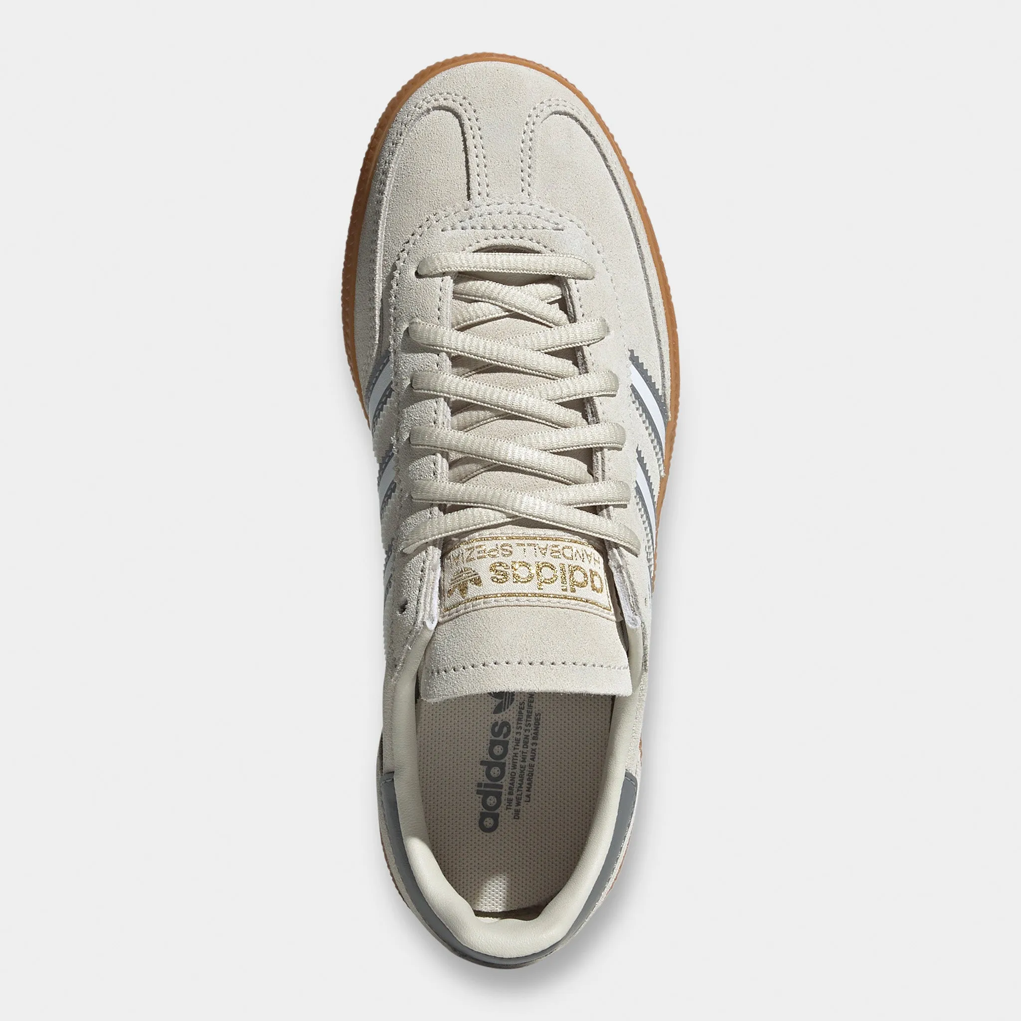 Quick Release ShockAbsorbingSole adidas Originals Juniors' Handball Spezial Alumina / White - Grey