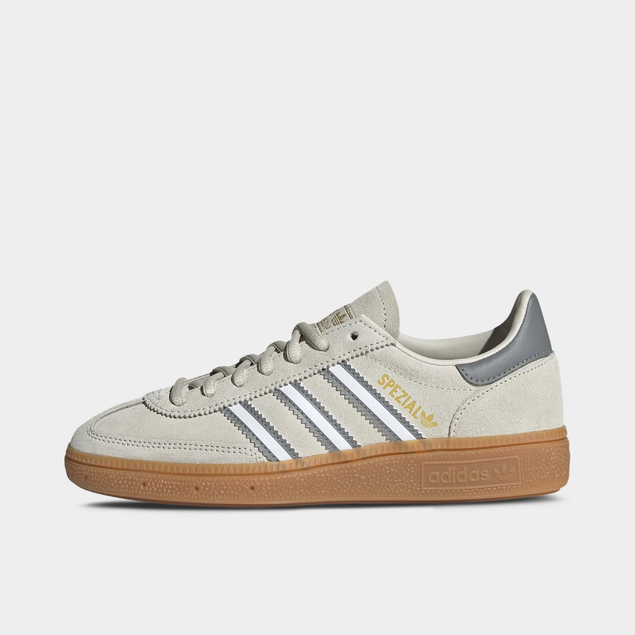 adidas Originals Juniors' Handball Spezial Alumina / White - Grey Low Use Breathable Perforations