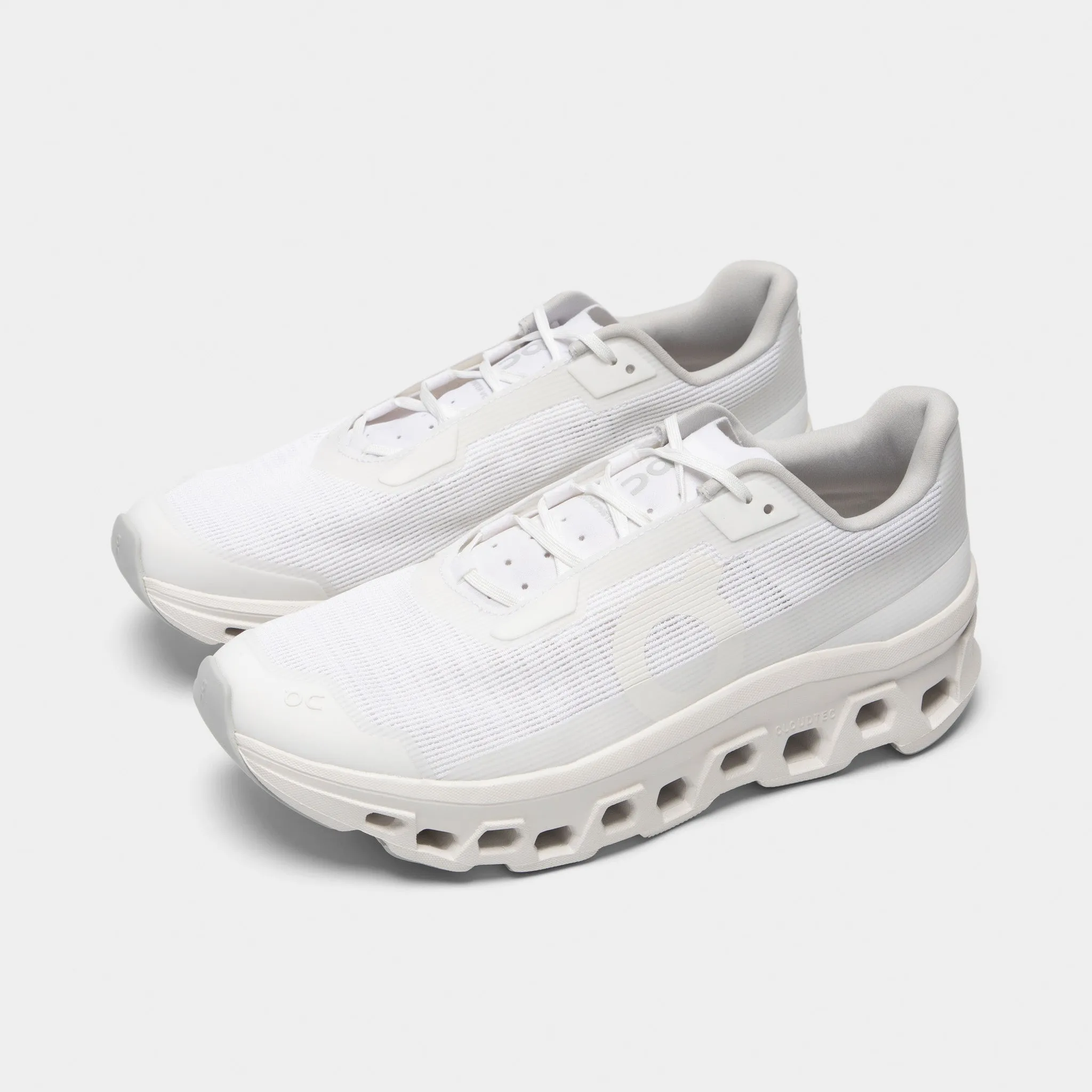 On Cloudmonster Void White / White Color Mix Skin Soft