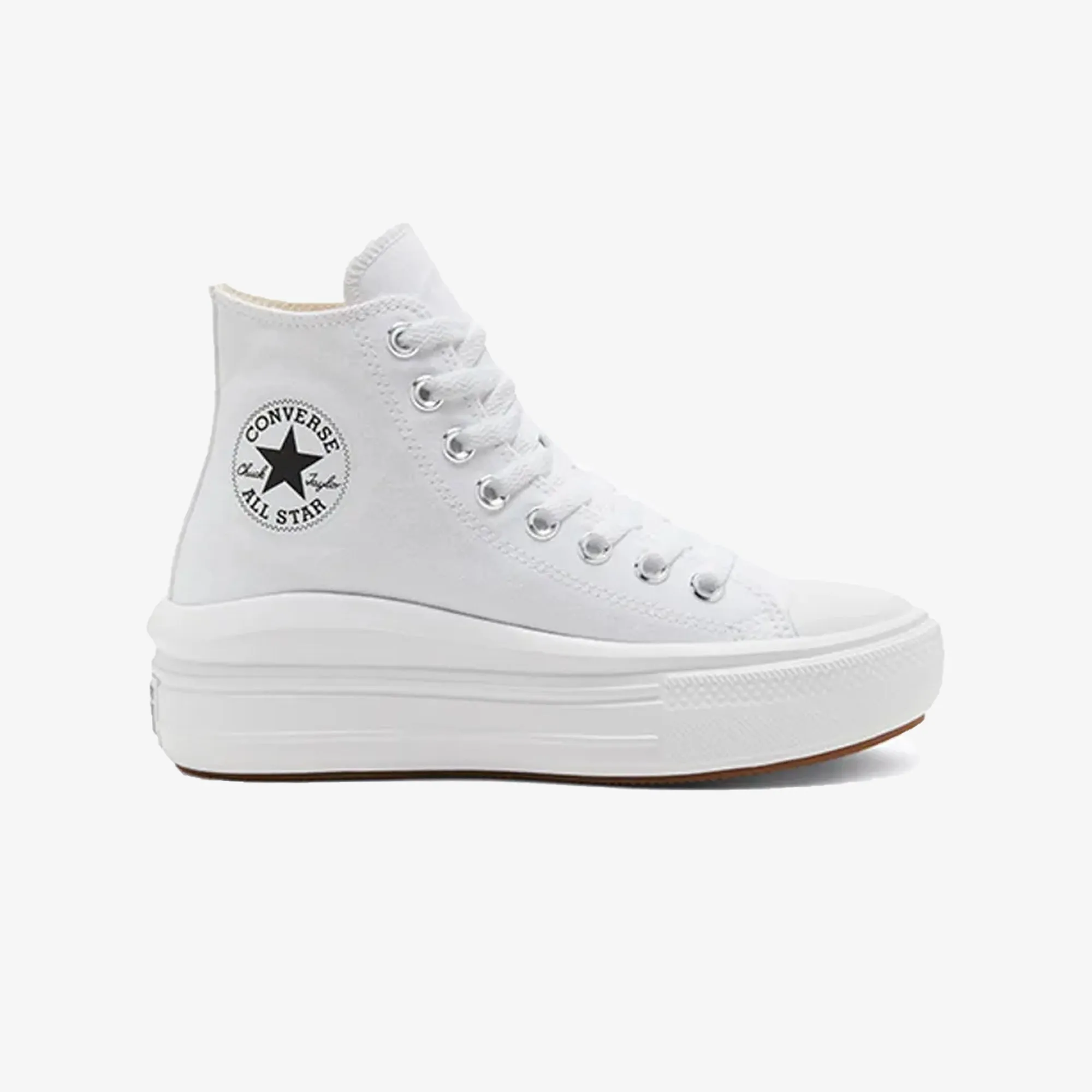 Converse | CHUCK TAYLOR ALL STAR MOVE PLATFORM  { WHITE MinimalistDesign Static Dissipation