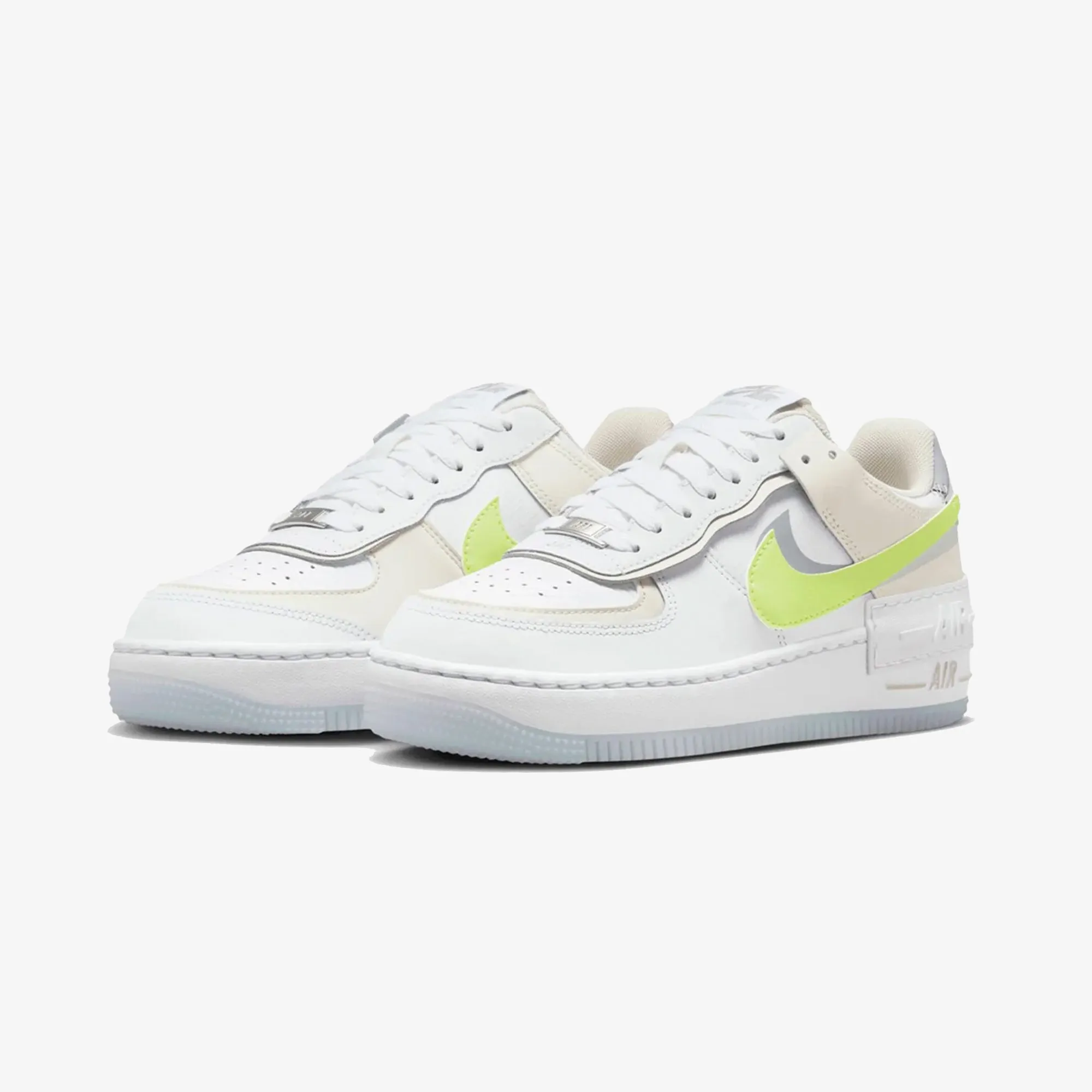 NIKE | AIR FORCE 1 SHADOW { WHITE/LT LEMON TWIST-WOLF GREY Athletic Appeal