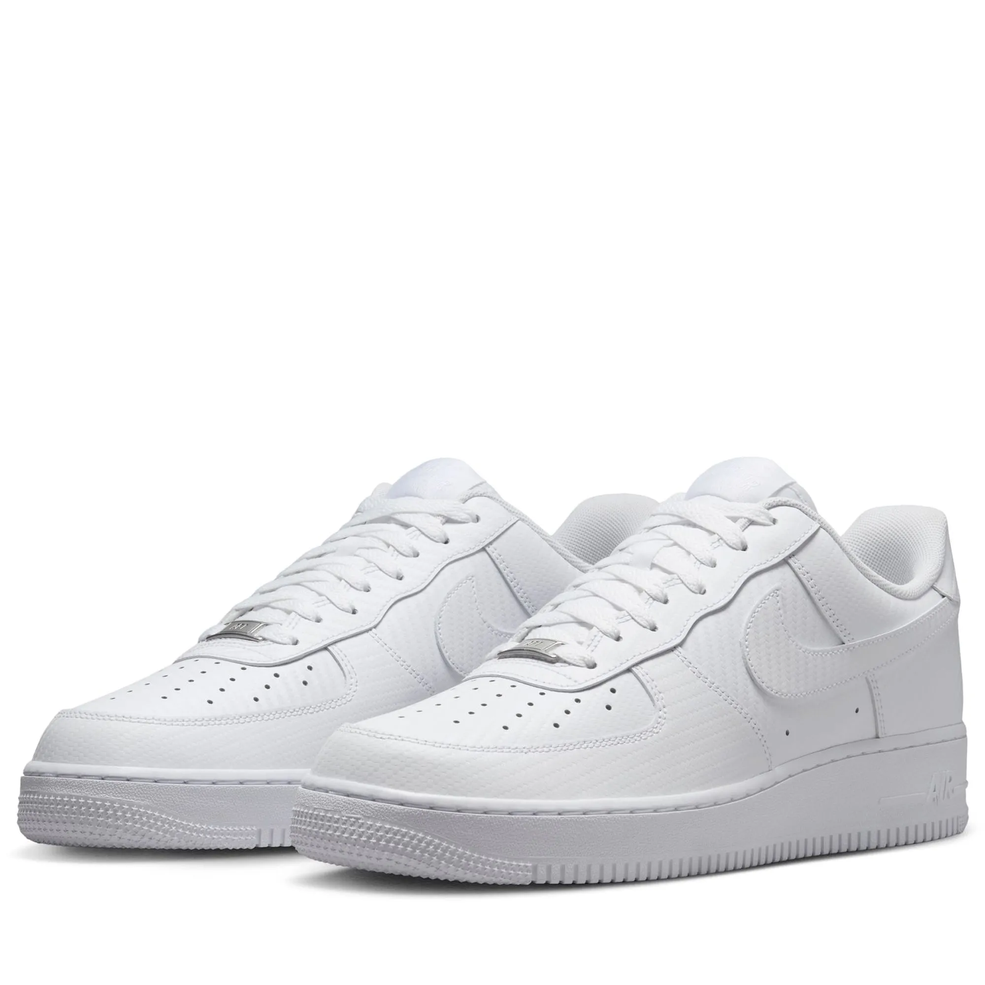 Nike Air Force 1 '07 'Carbon Fiber' - White/White Water Resistant Technology