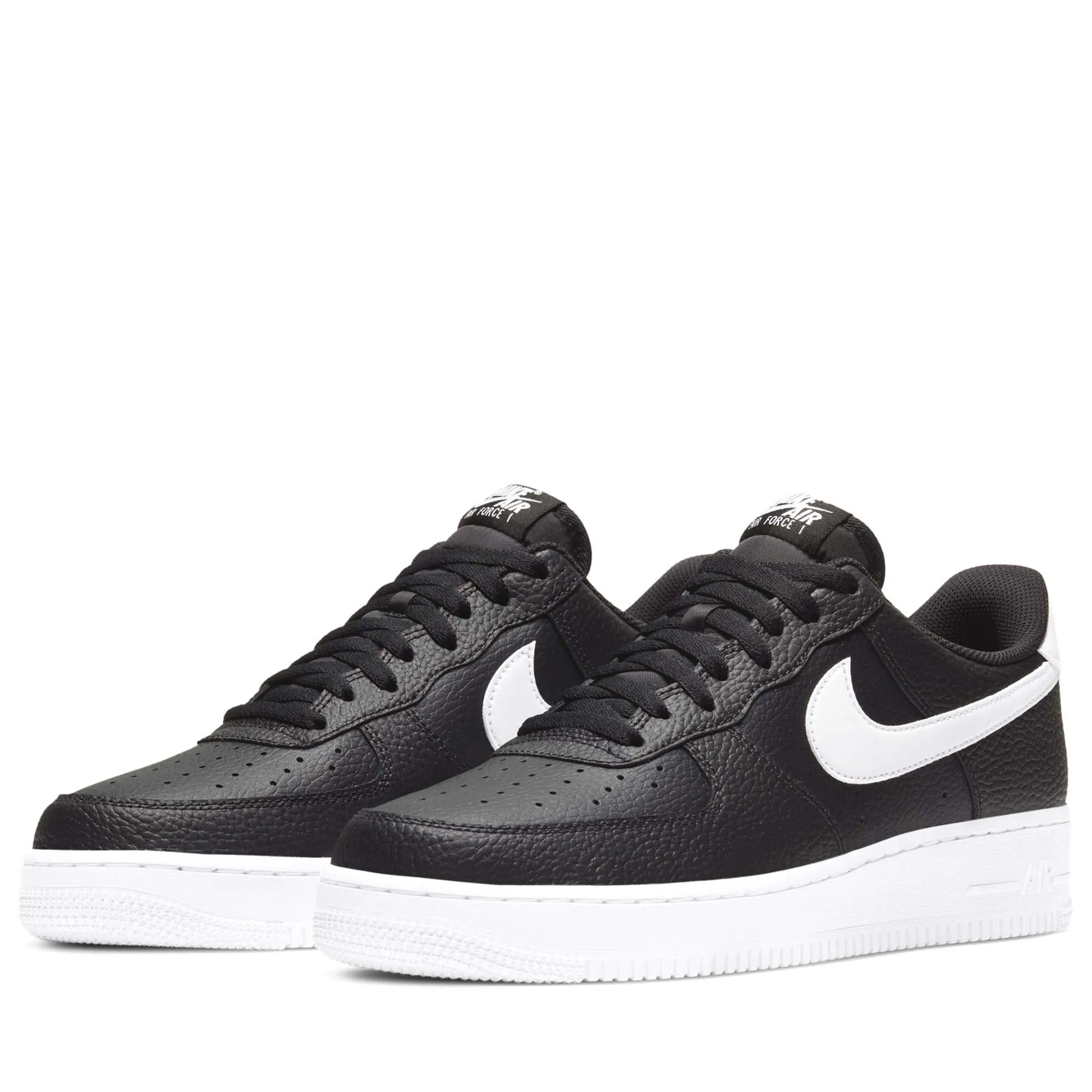 Nike Air Force 1 '07 - Black/White Recycled fabric Lateral Stabilizer