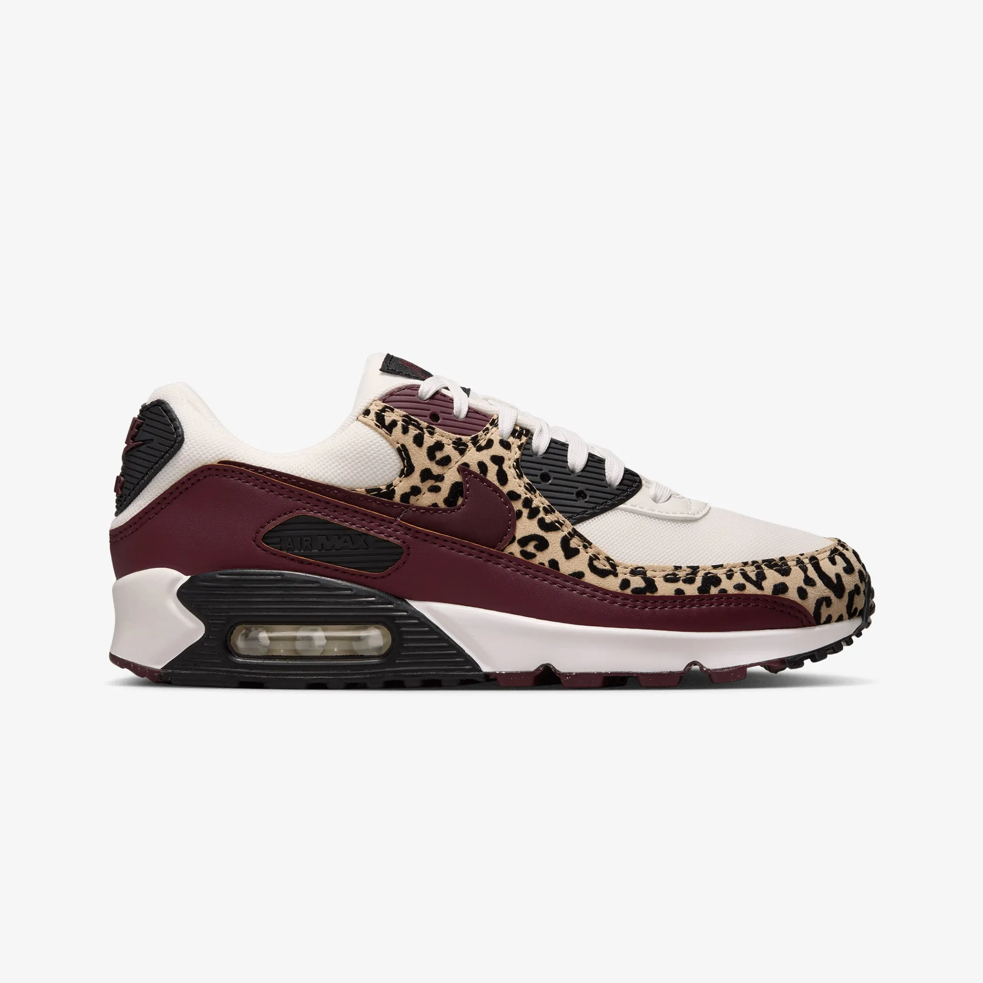 Calm Fit Nike | AIR MAX 90 { SAIL/BURGUNDY CRUSH-BLACK