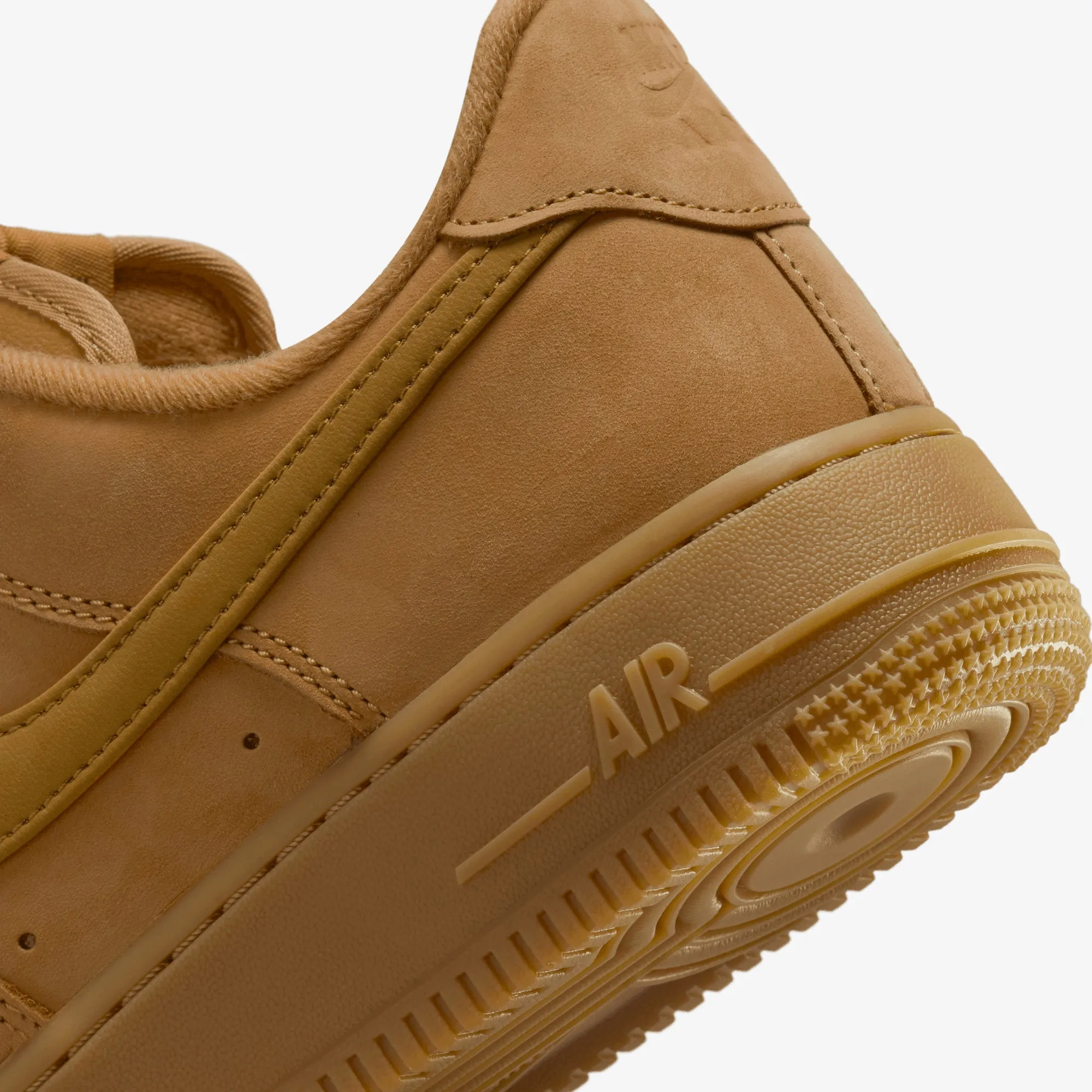Hybrid Wear airflow NIKE | AIR FORCE 1 '07 { FLAX/WHEAT-GUM LIGHT BROWN-BLACK