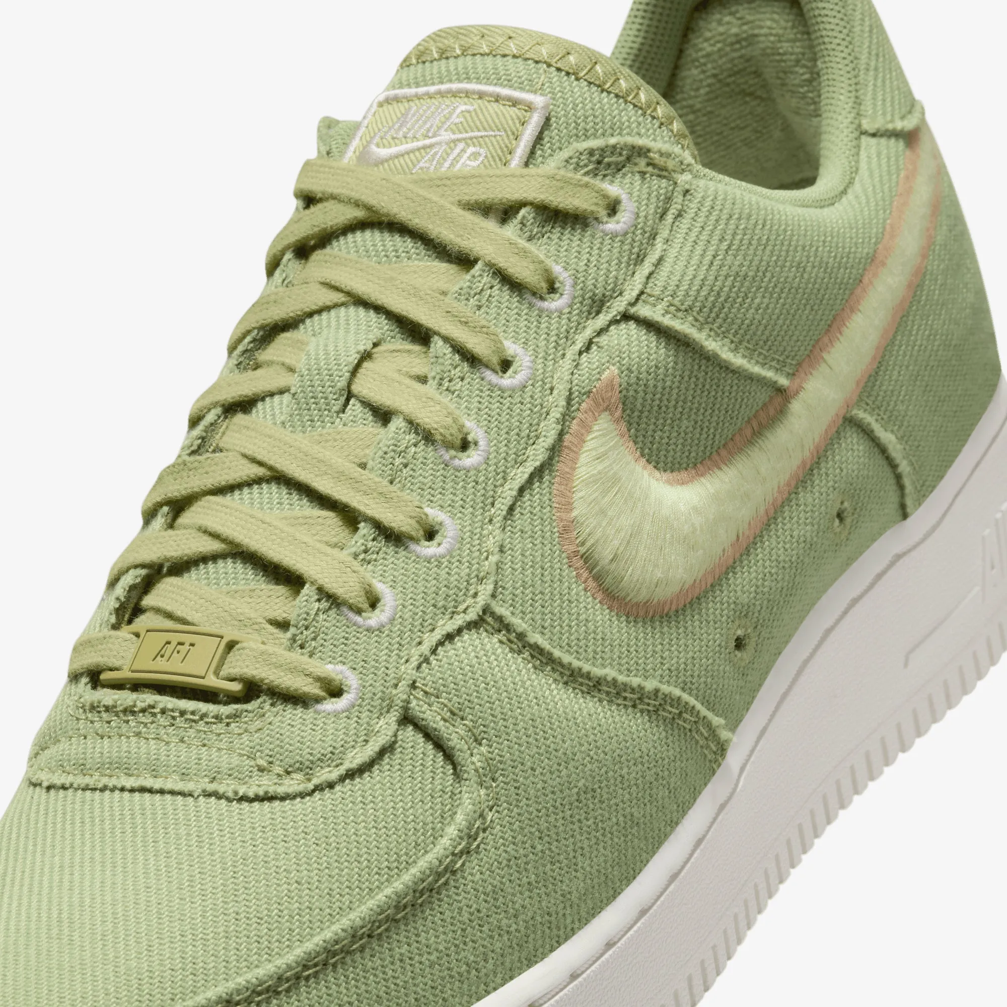 NIKE | AIR FORCE 1 LOW CANVAS { DUSTY OLIVE/OLIVE AURA-HEMP-PHANTOM Basic Casual
