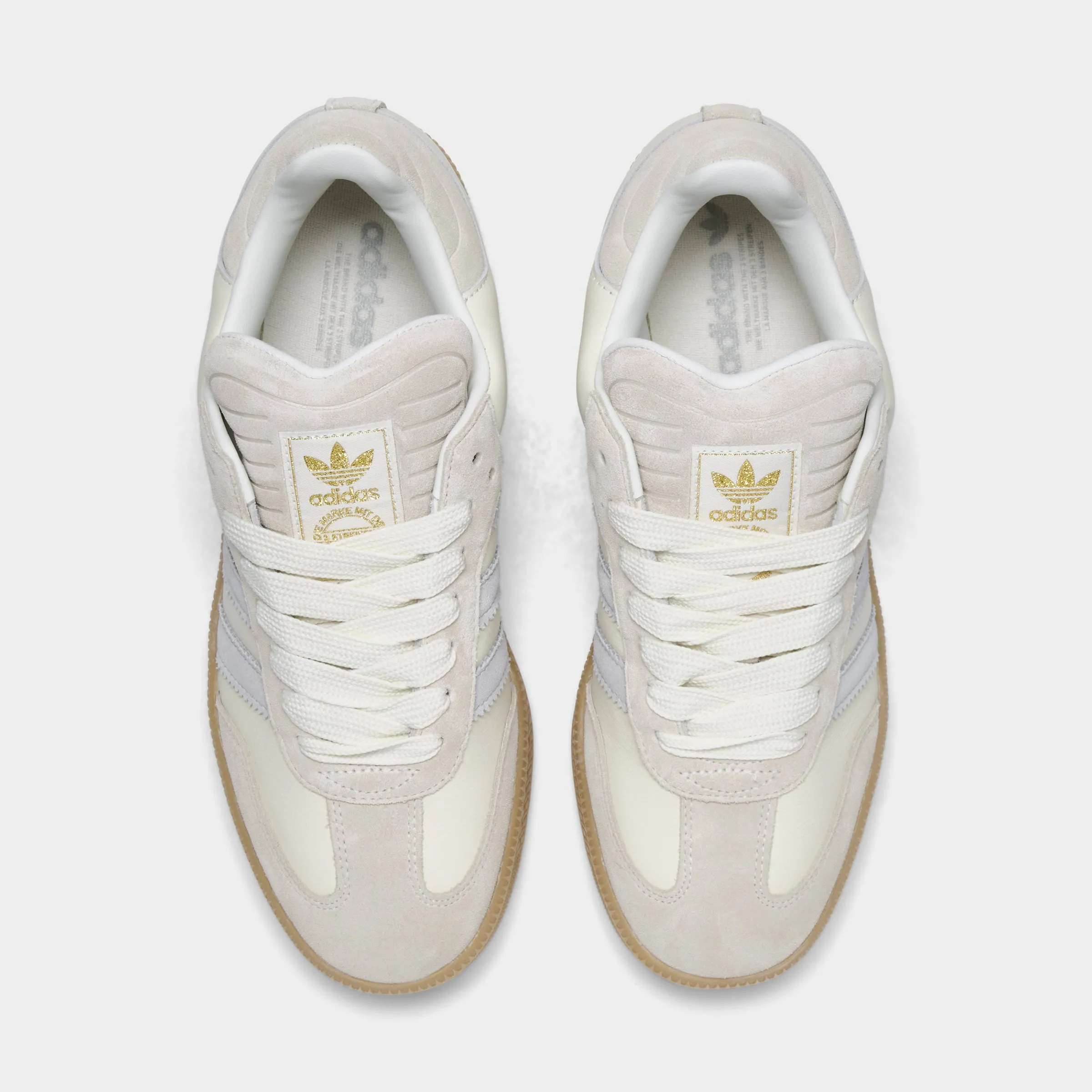 Pressure Zone Mapping Moisture Wicking Liner adidas Samba XLG White / Grey
