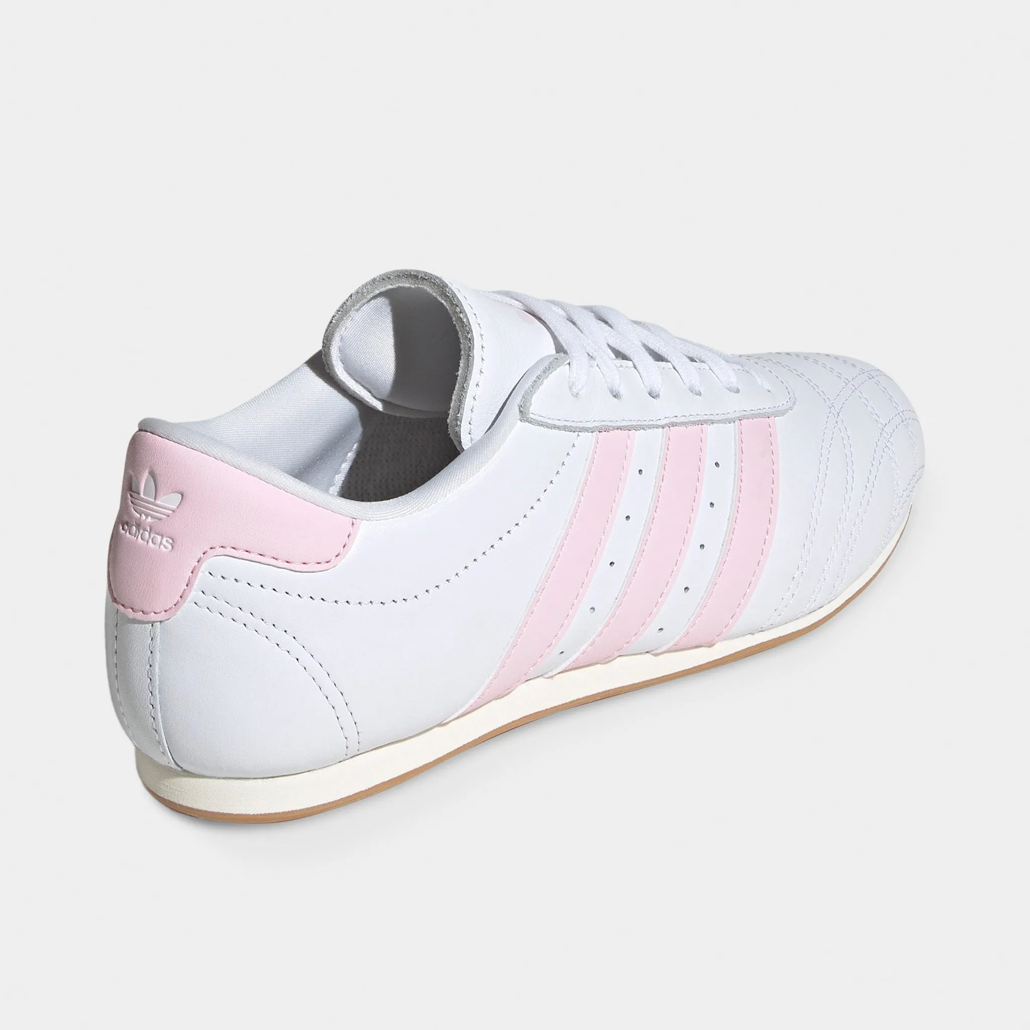 Non Slip Heel Grip adidas Women's Taekwondo Lace White / Cloud Pink - Gum