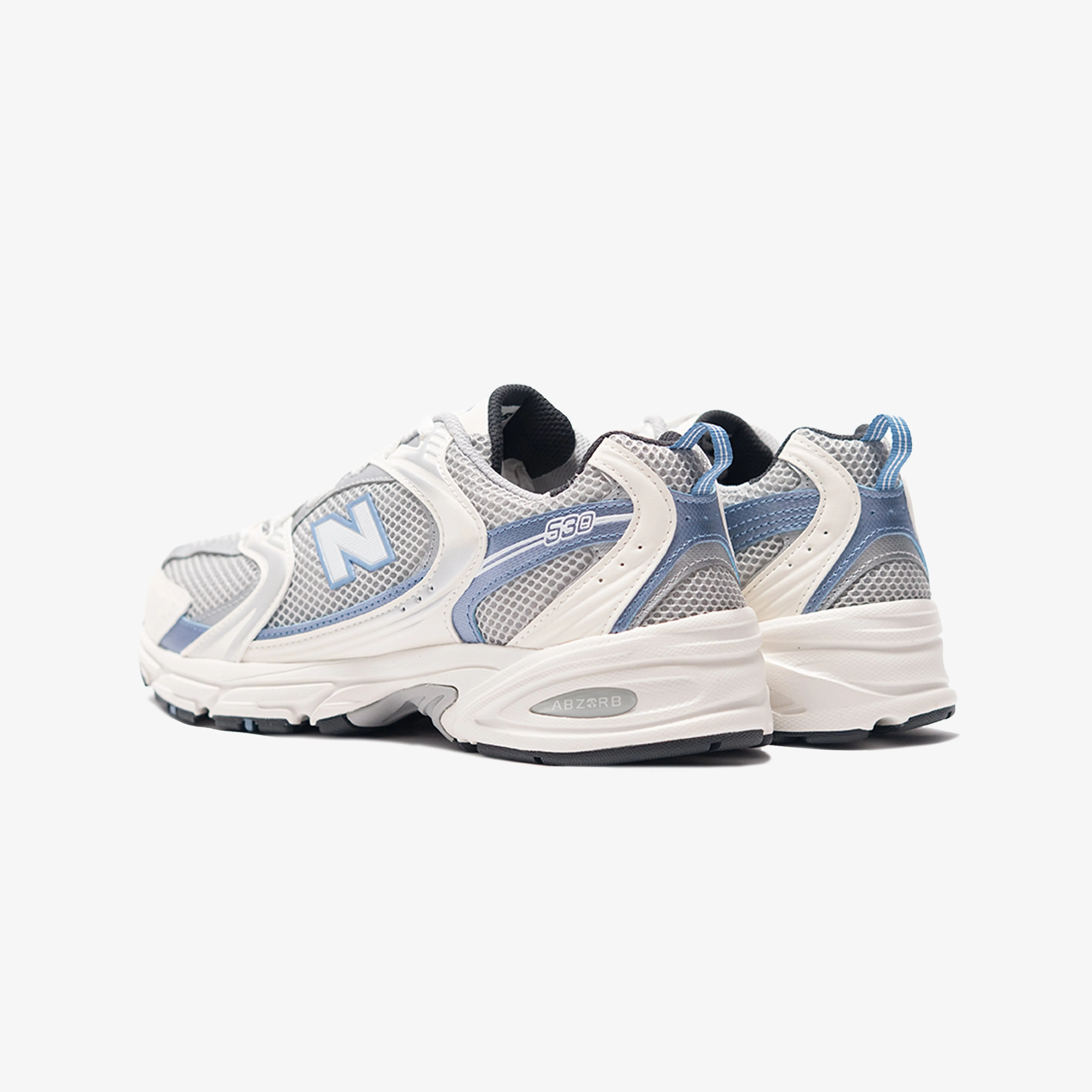 New Balance | 530 { CREAM/BLUE strap - trimmed - design shoes Strappy Design
