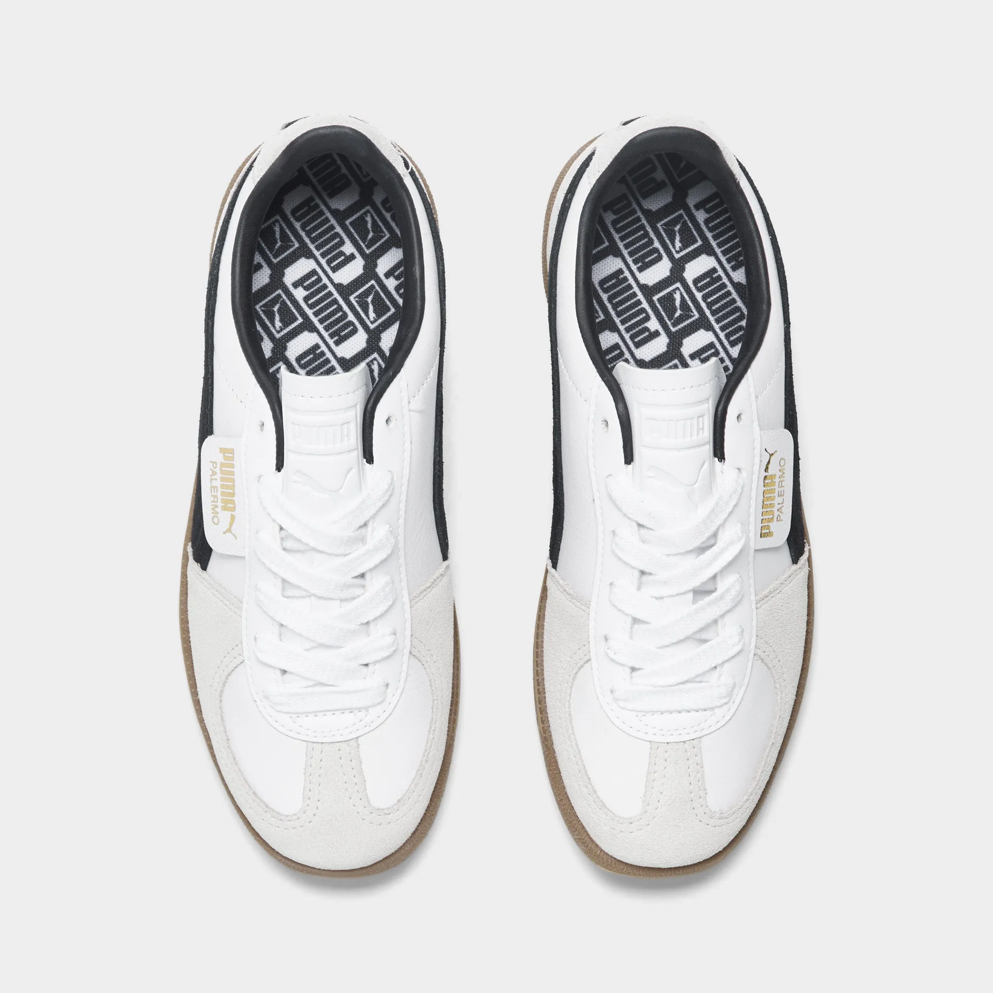 PUMA Women's Palermo Leather White / Vapor Grey - Gum Street Outfit