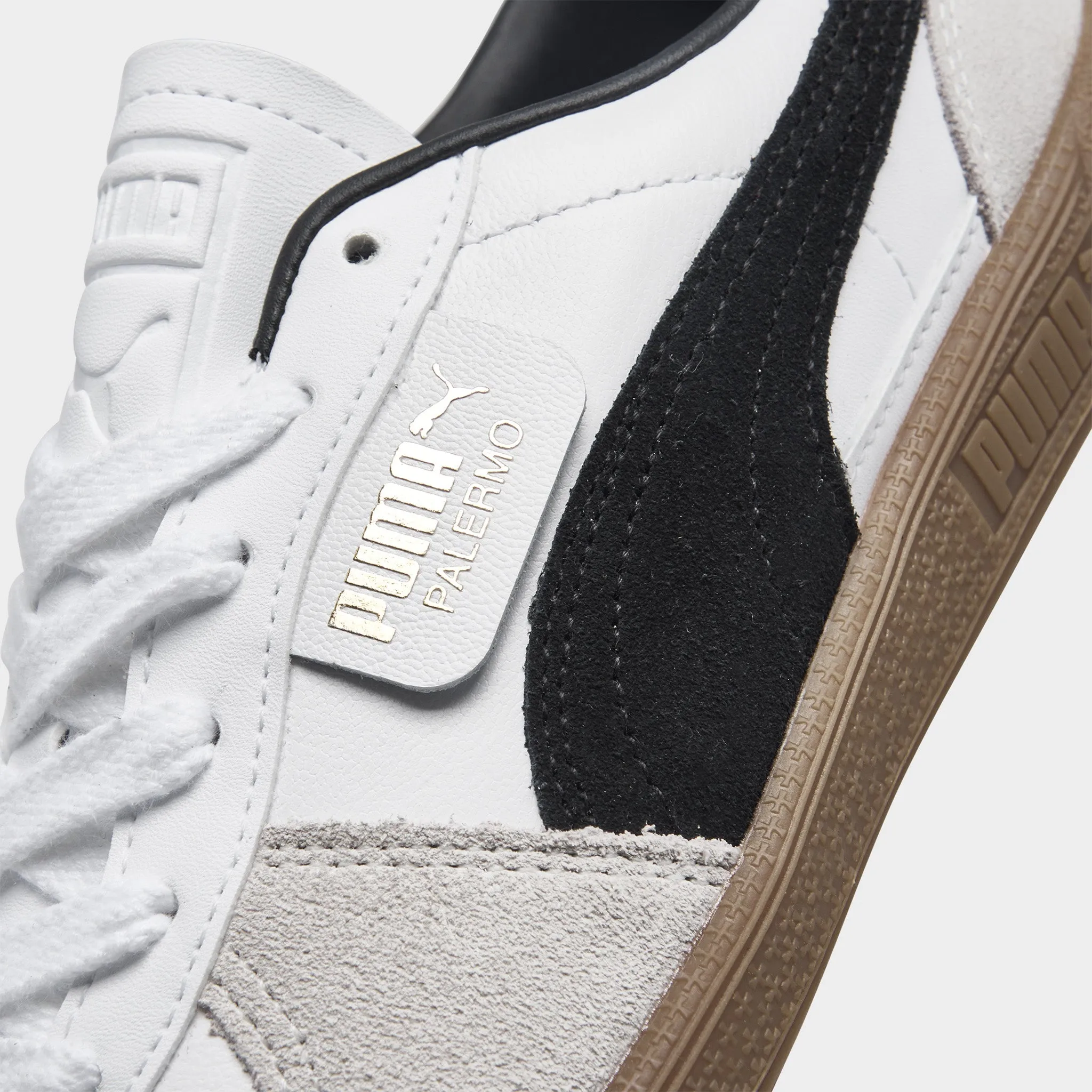 PUMA Women's Palermo Leather White / Vapor Grey - Gum Urban Living Open Feel