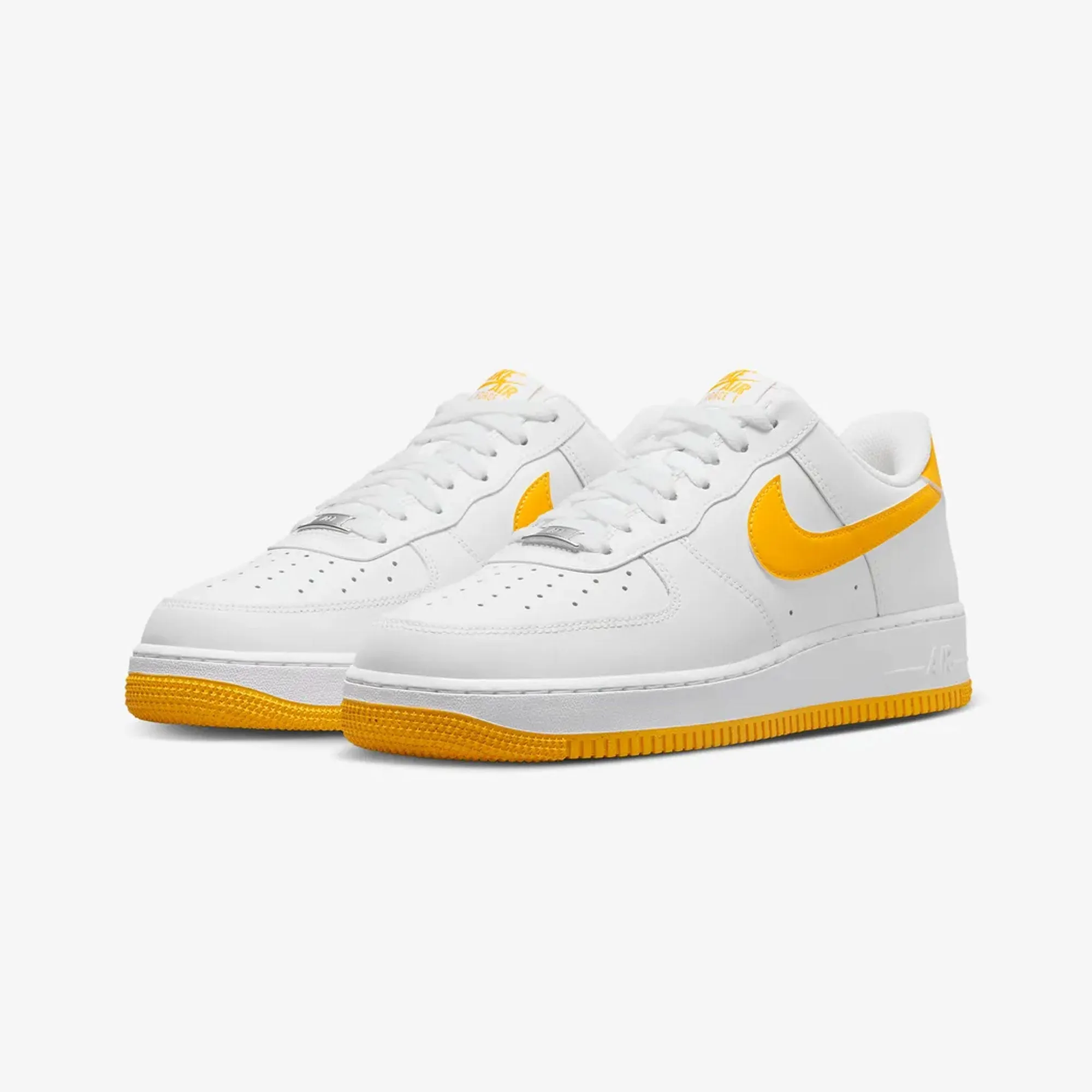 NIKE | AIR FORCE 1 '07 { WHITE/UNIVERSITY GOLD-WHITE Secure Style