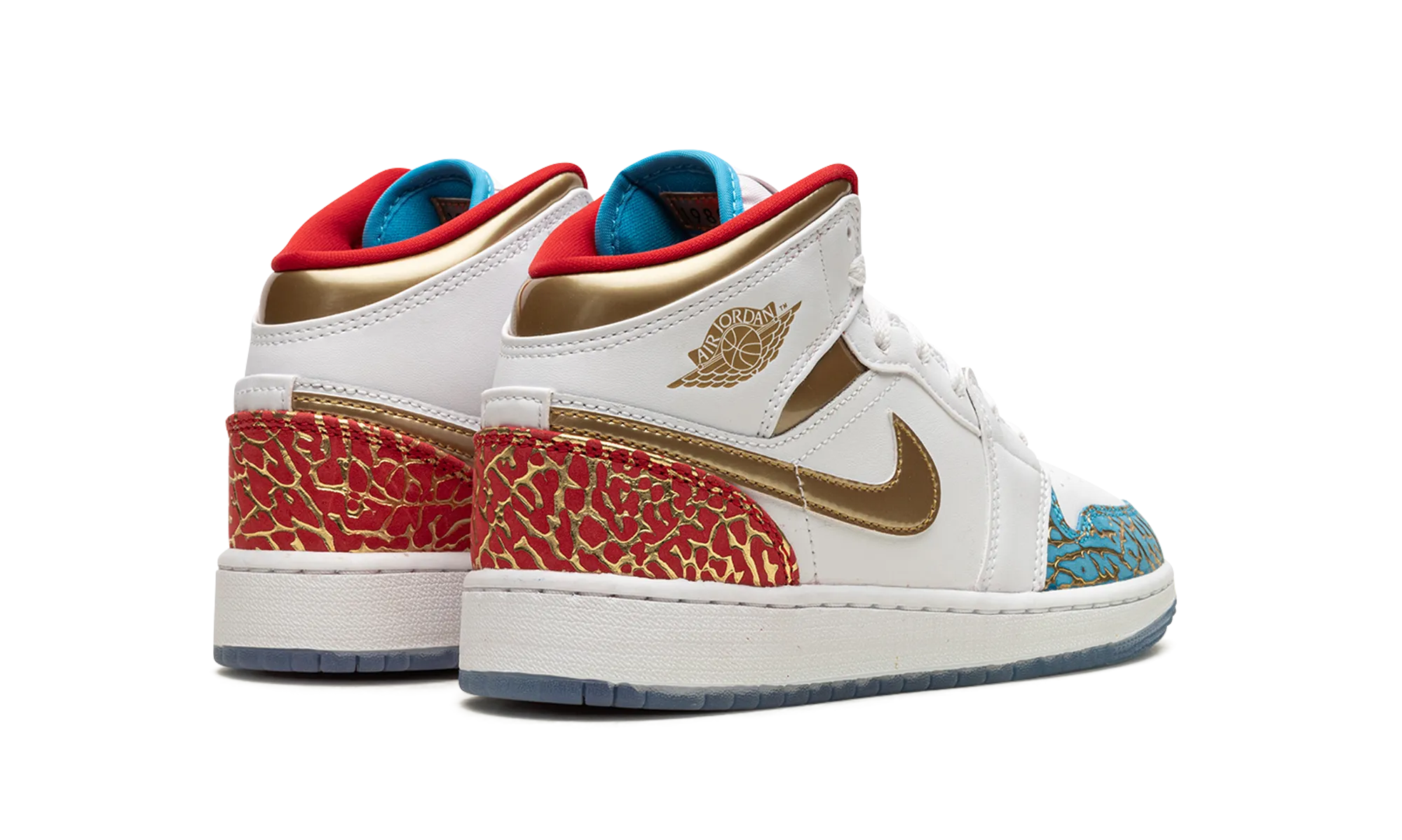 High Support Air Jordan 1 Mid GS "UNC To Chicago"