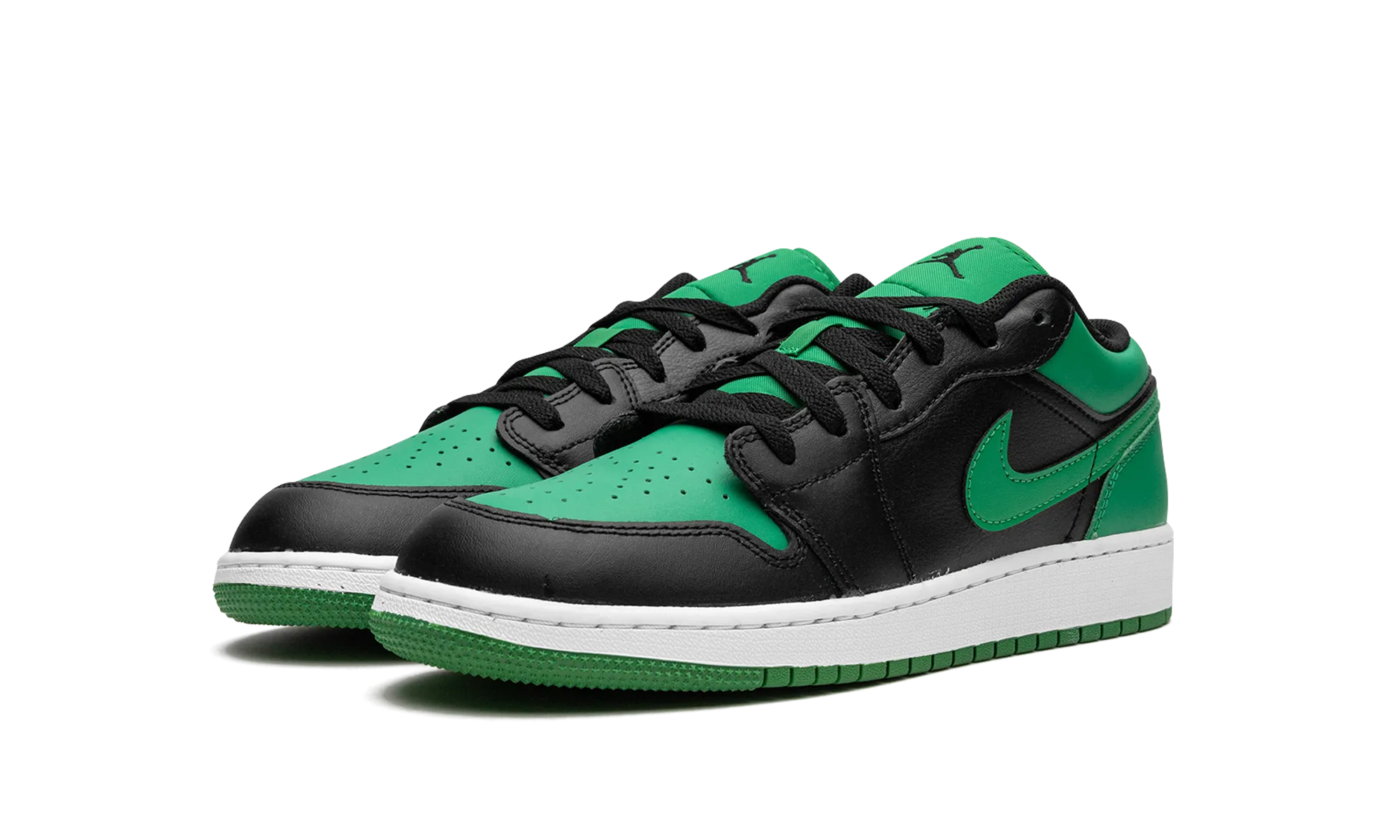 Air Jordan 1 Low GS "LUCKY GREEN" Abrasion Resistant Upper Wear Light