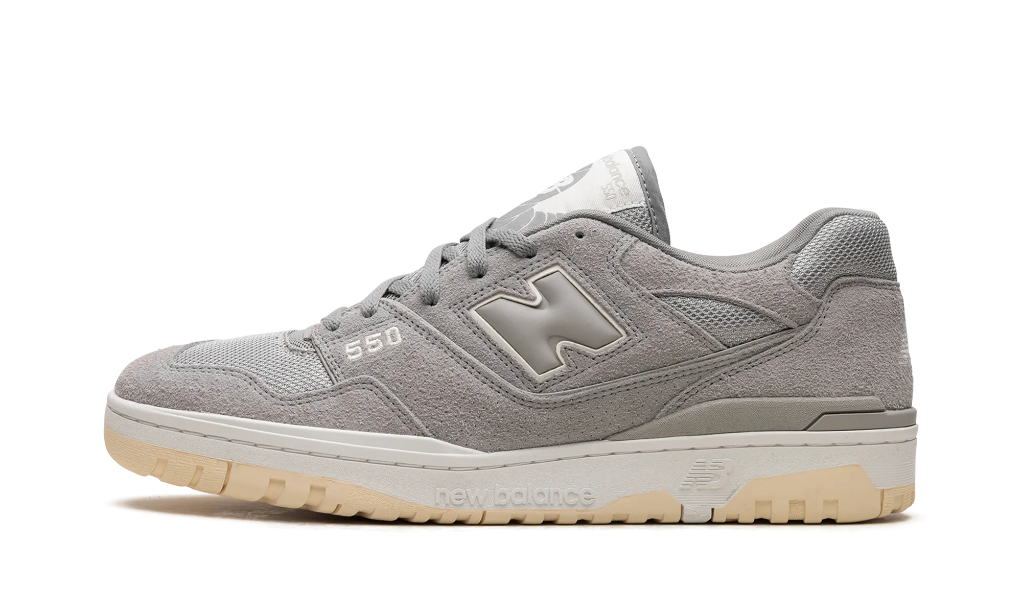 running with a smooth outsole toe - strap shoes 550 "Slate Grey"