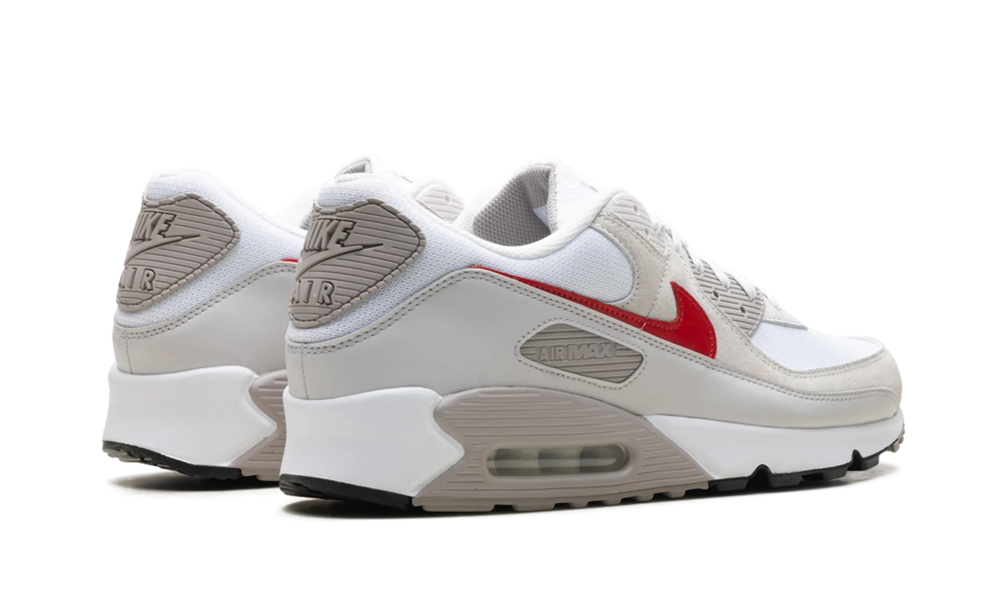 Air Max 90 "White College Grey Vast Grey University Red" Icy Terrain cyberpunk - themed running option