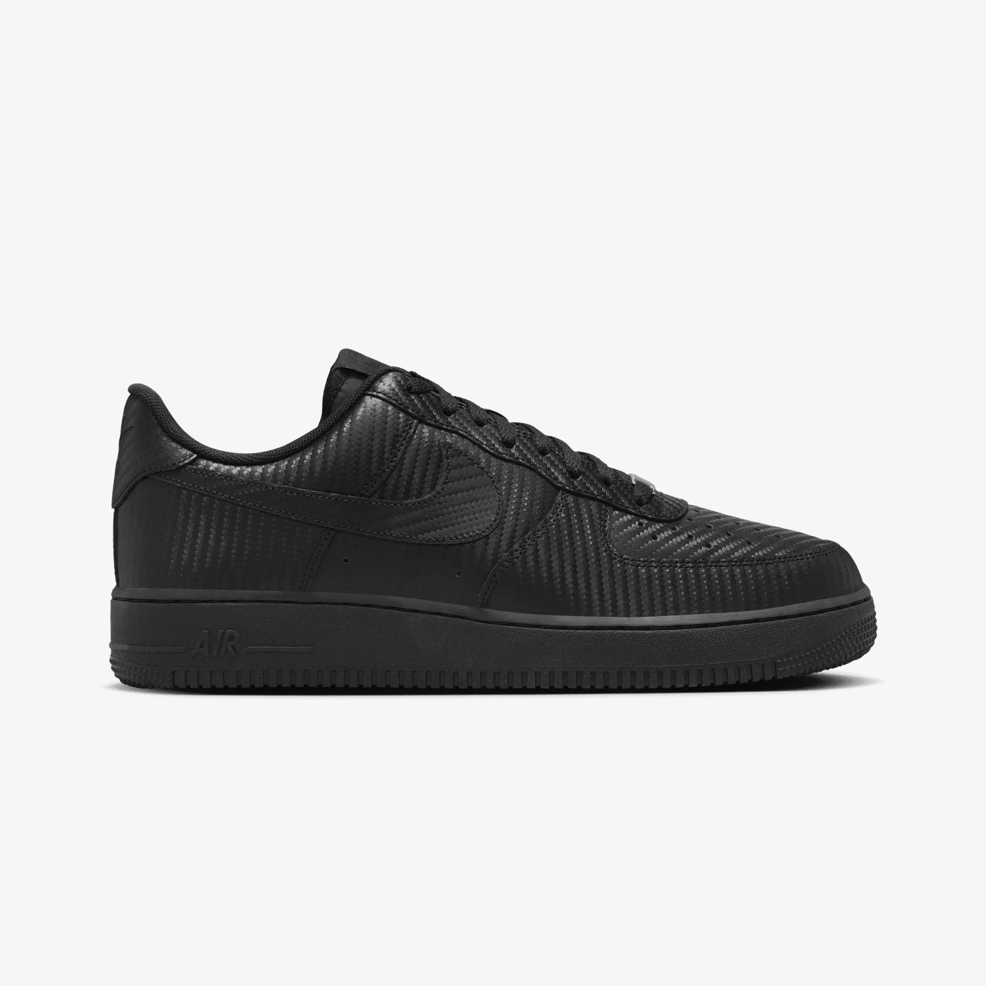 All-around traction NIKE | AIR FORCE 1 '07 TEXTURE { BLACK/BLACK