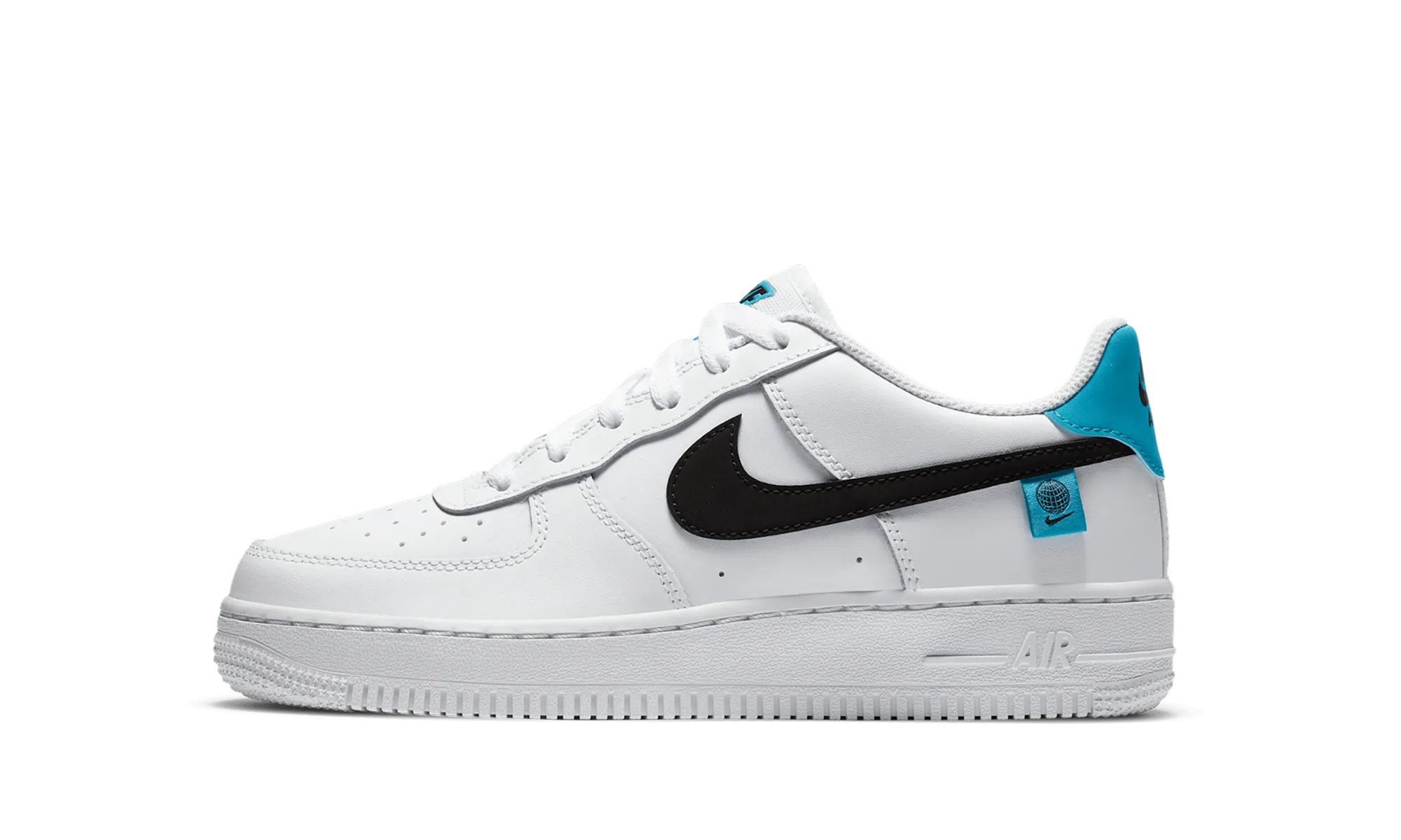 Air Force 1 Low 07 GS "Worldwide Pack Blue Fury" Skater Friendly Skateboarding Fit