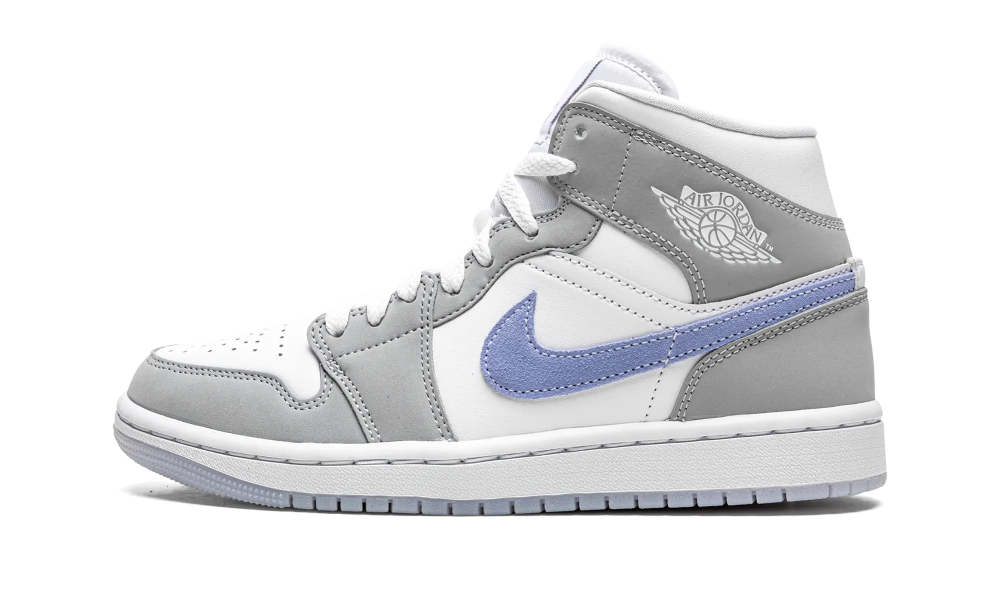 Supportive Fit AIR JORDAN 1 MID WMNS "Grey Blue"