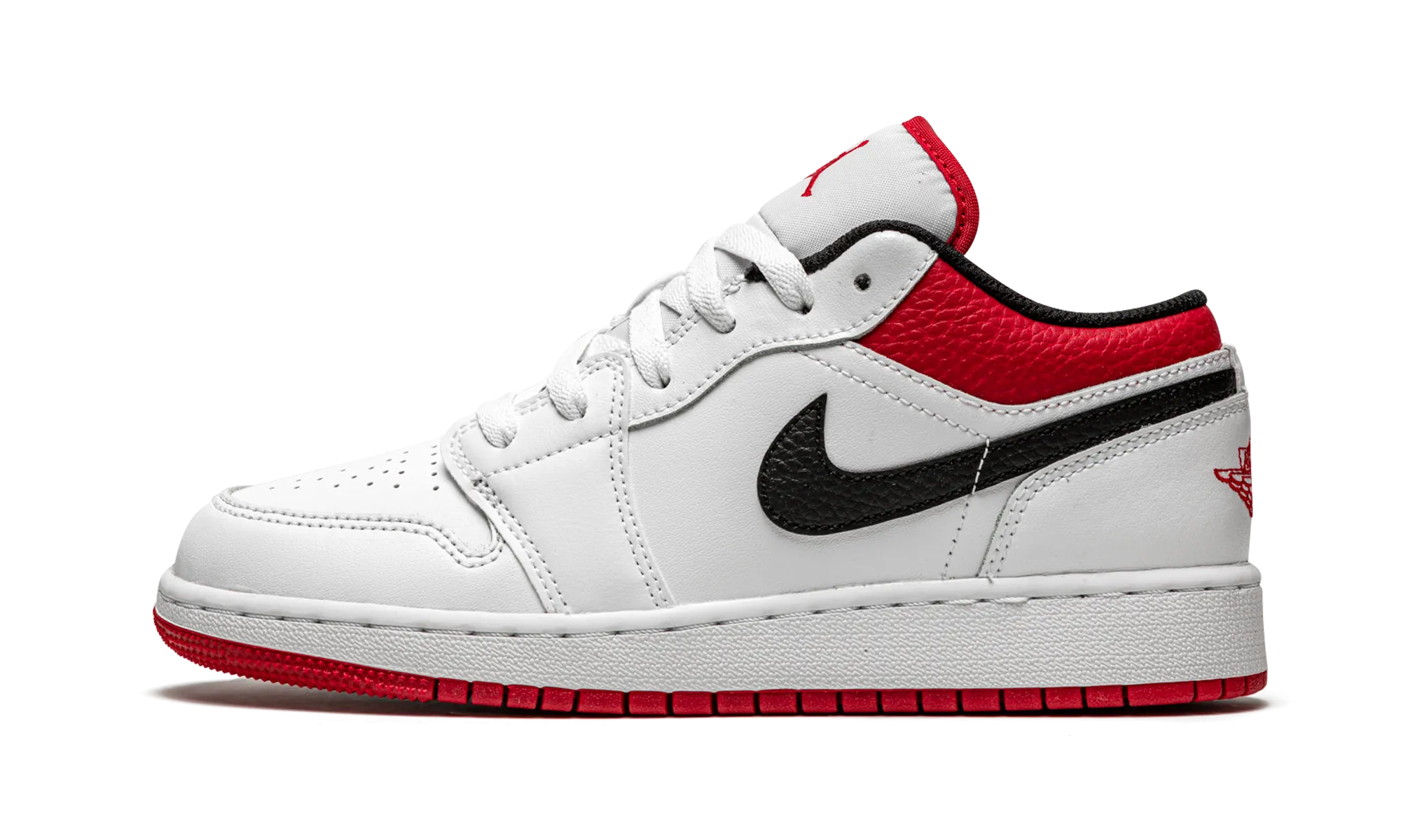 Balance Tech Air Jordan 1 Low GS "White / Gym Red"
