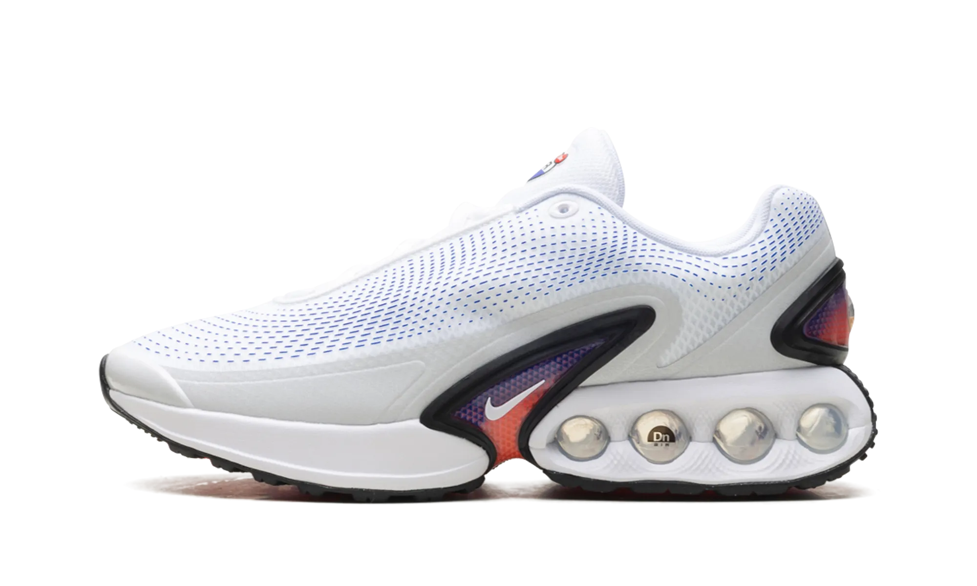 Air Max Dn "White Racer Blue Bright Crimson" high - top shoe type