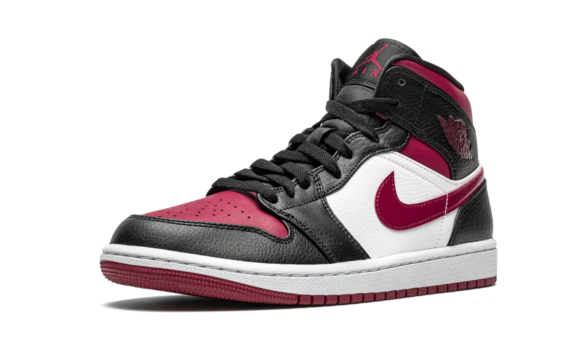 Air Jordan 1 Mid "Bred Toe" Impact-absorbing Support Base