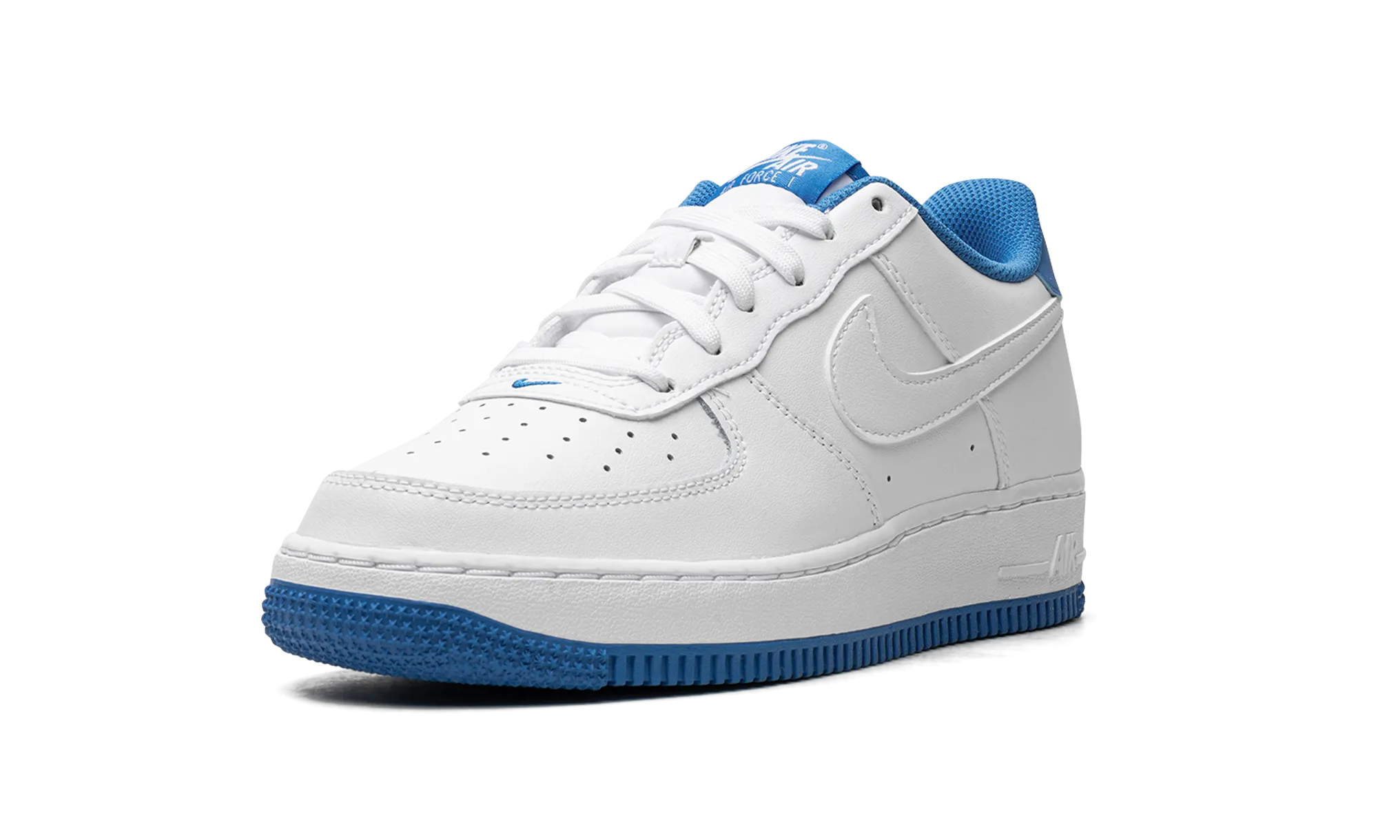 Speed Ride Fit Comfortable Feel Air Force 1 Low ESS GS "White / Light Photo Blue"
