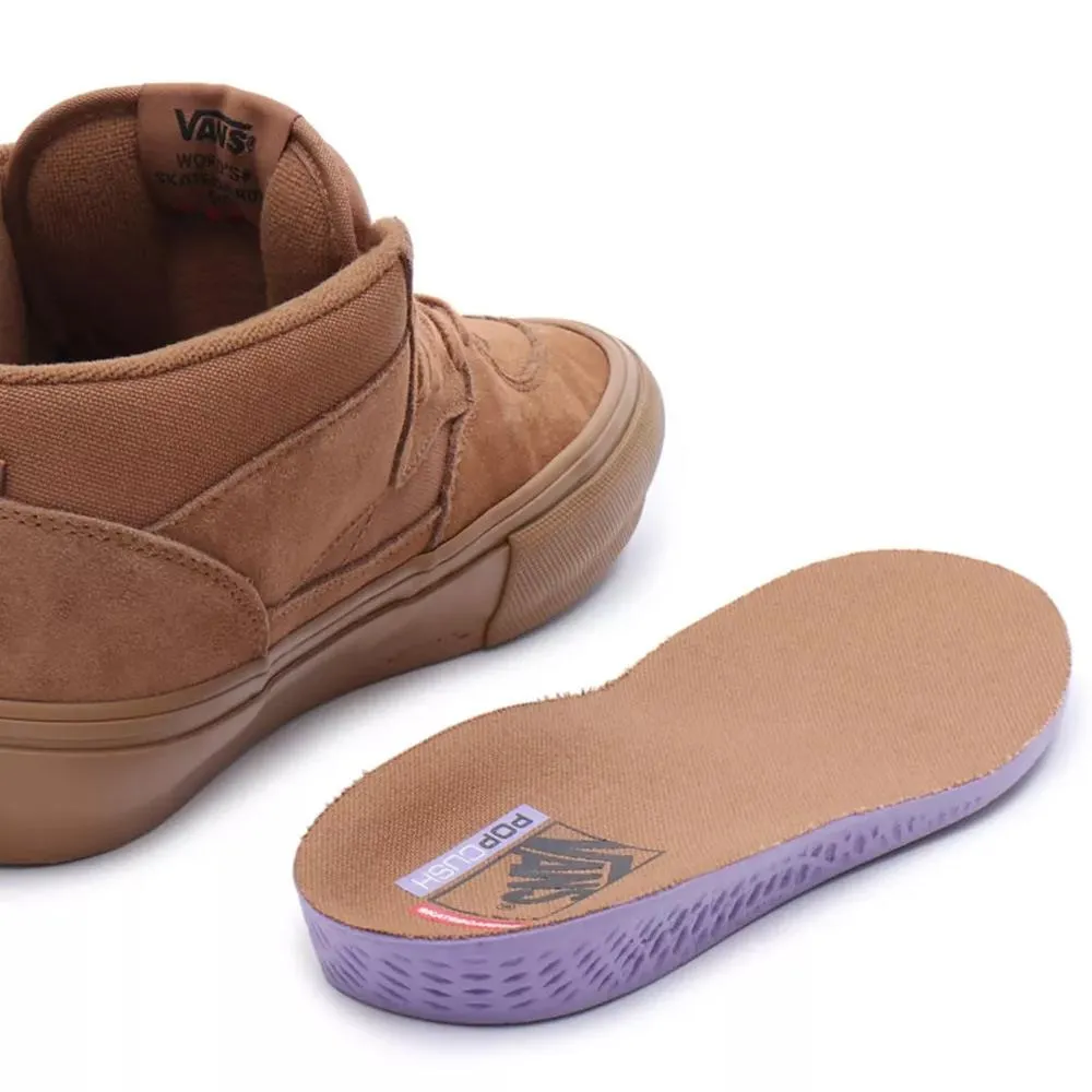 rainy - day shoes Urban breathability Vans Skate Half Cab - Brown/Gum