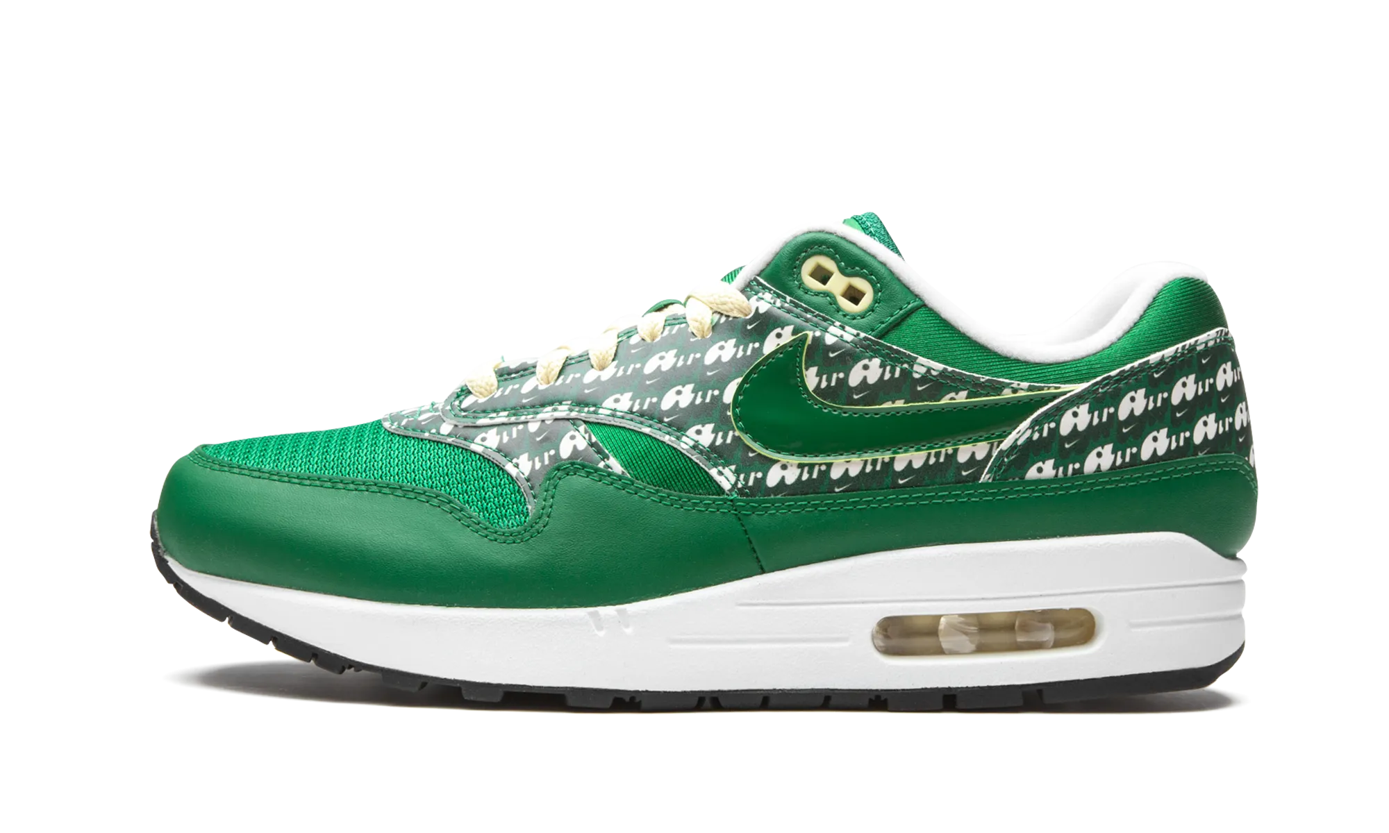 family runs casual - style shoes Air Max 1 PRM "Limeade"