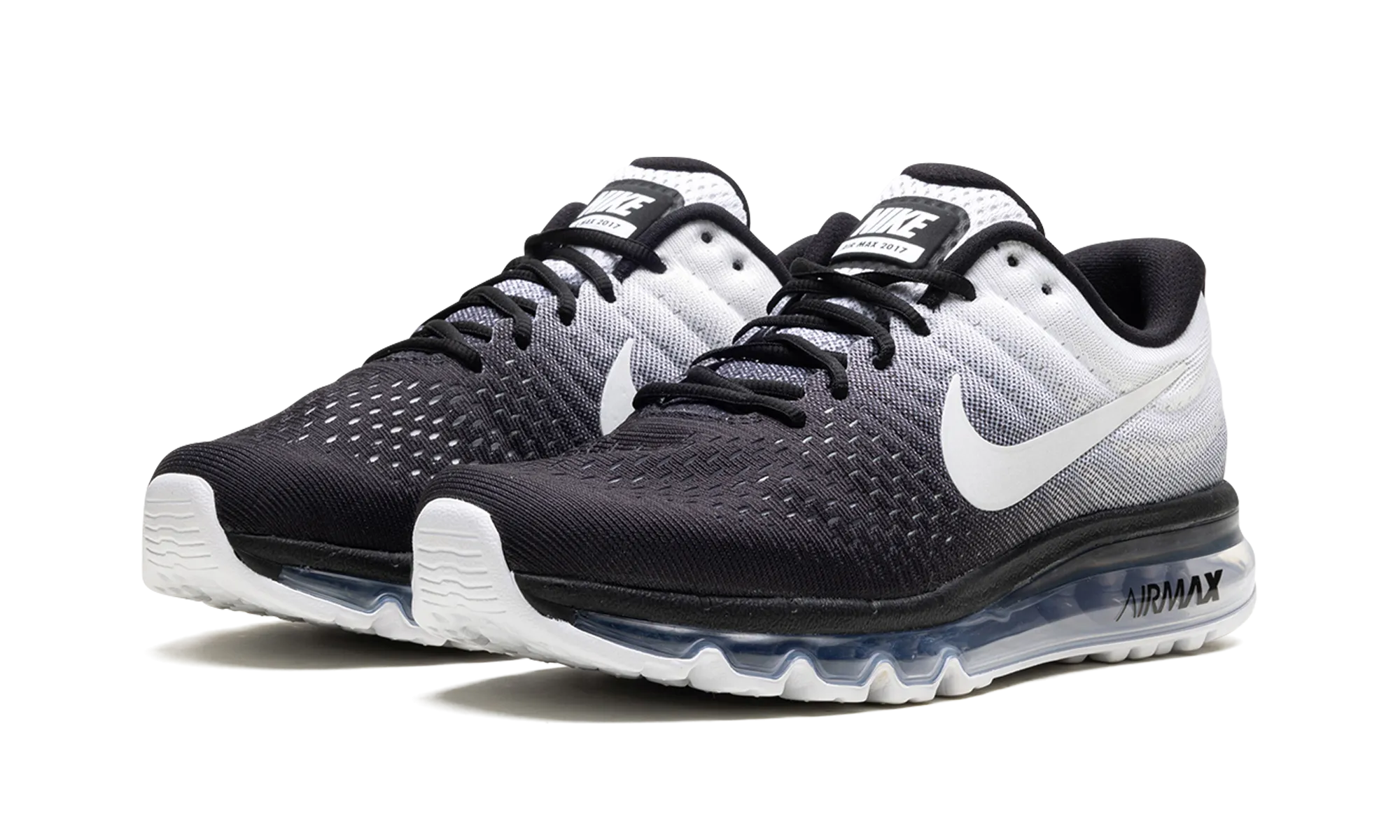 Nike Air Max 2017 "BLACK WHITE" sports competition running gear Secure Comfort