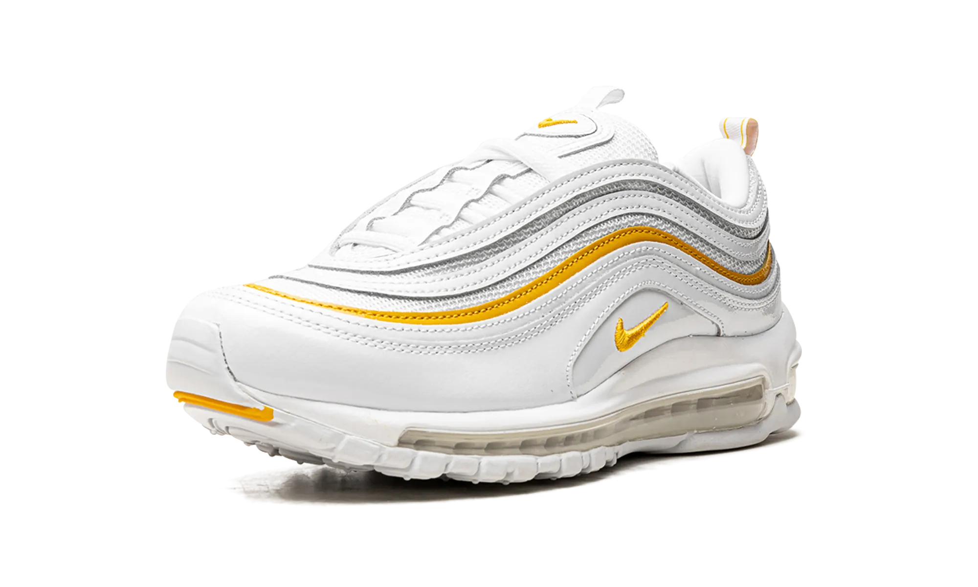 embroidered running gear AIR MAX 97 MNS WMNS "White / Yellow"