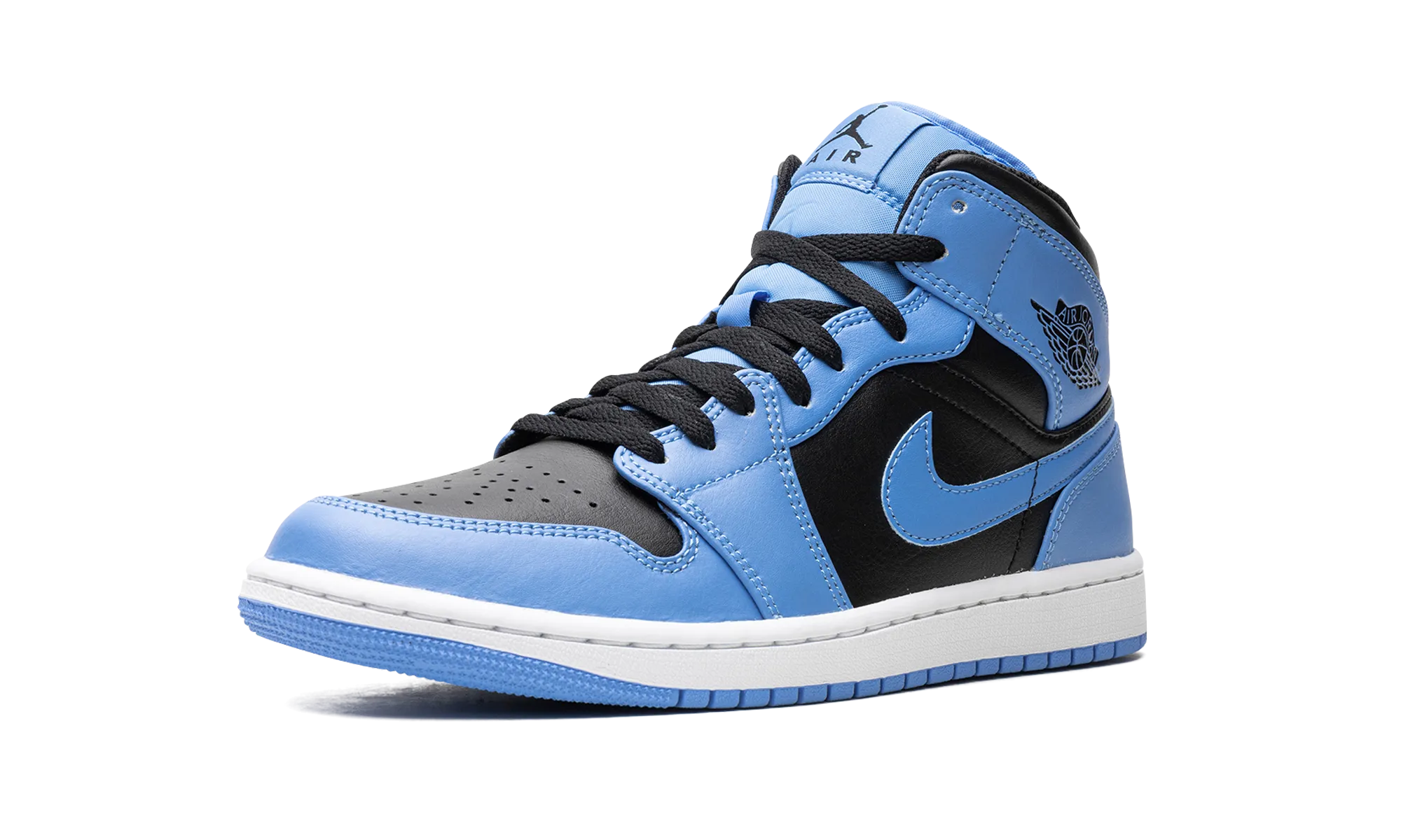 Secure Lace Loops Air Jordan 1 Mid "University Blue Black"