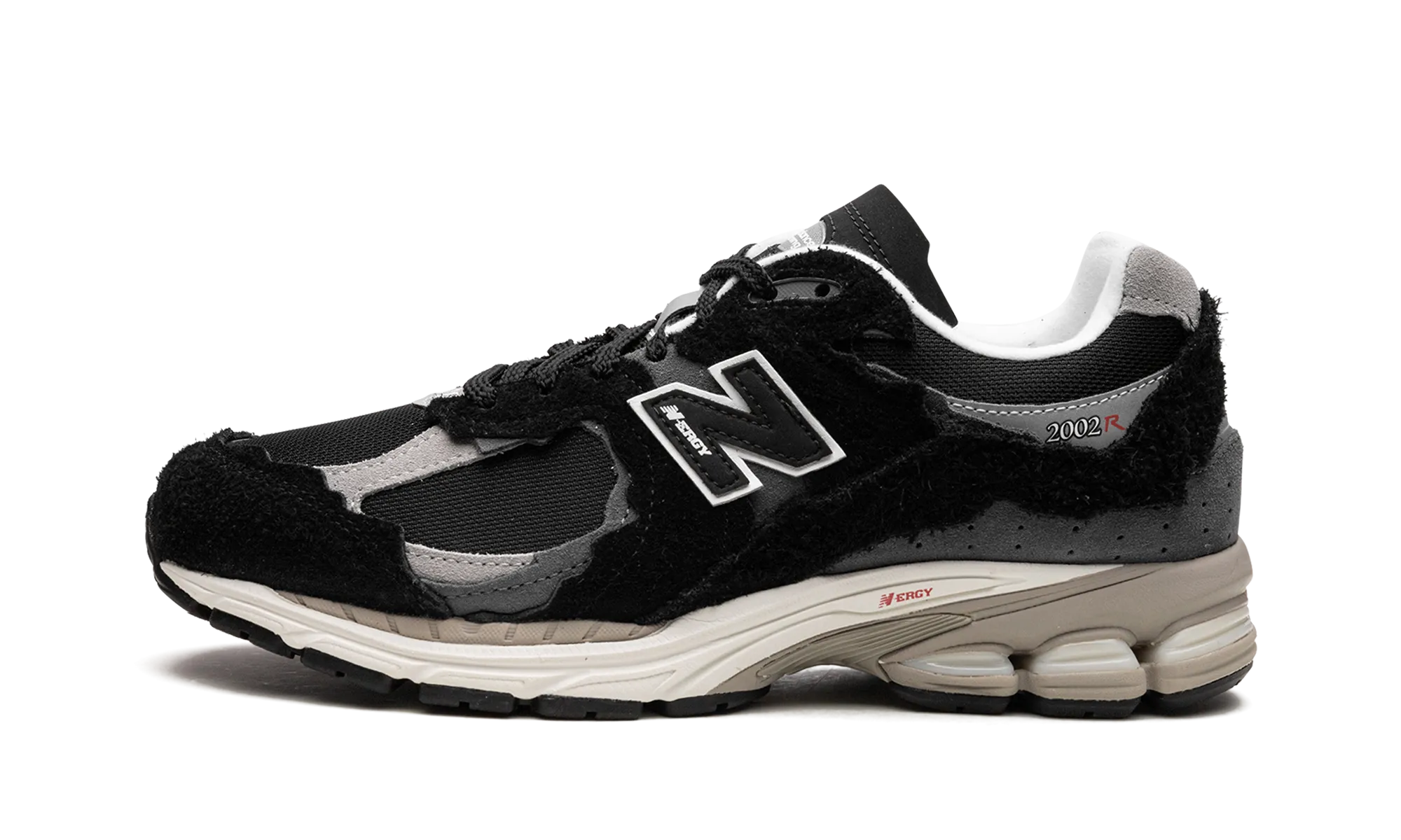 environmentally - conscious tie - dye running shoes 2002R "Protection Pack - Black / Grey"