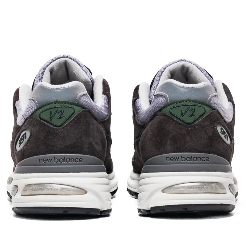 New Balance Made in UK 991v2 - Licorice/Lavender Gray Non Slip Insole High   Quality