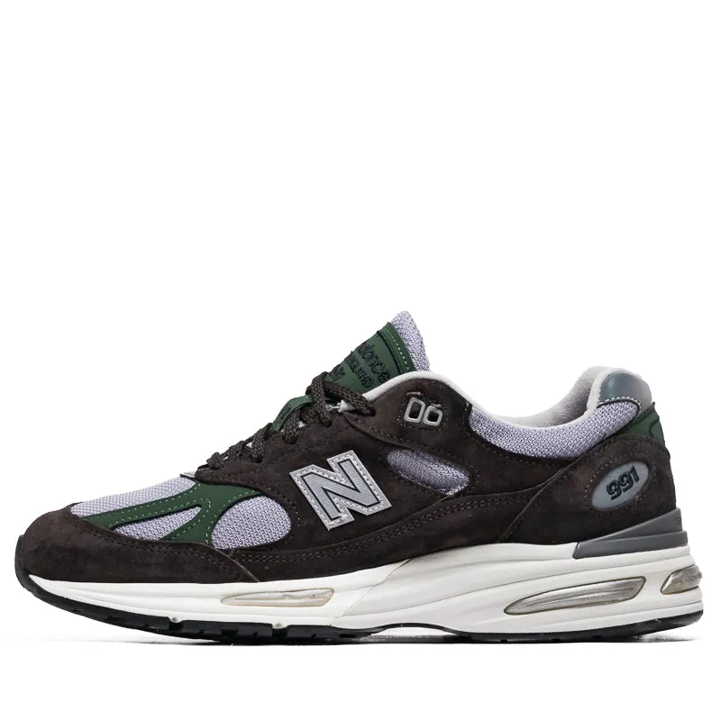 New Balance Made in UK 991v2 - Licorice/Lavender Gray Crisp Touch