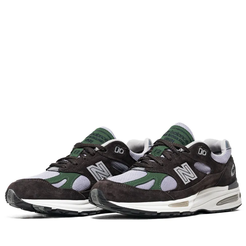 New Balance Made in UK 991v2 - Licorice/Lavender Gray Sleek Finish Stylish Flex