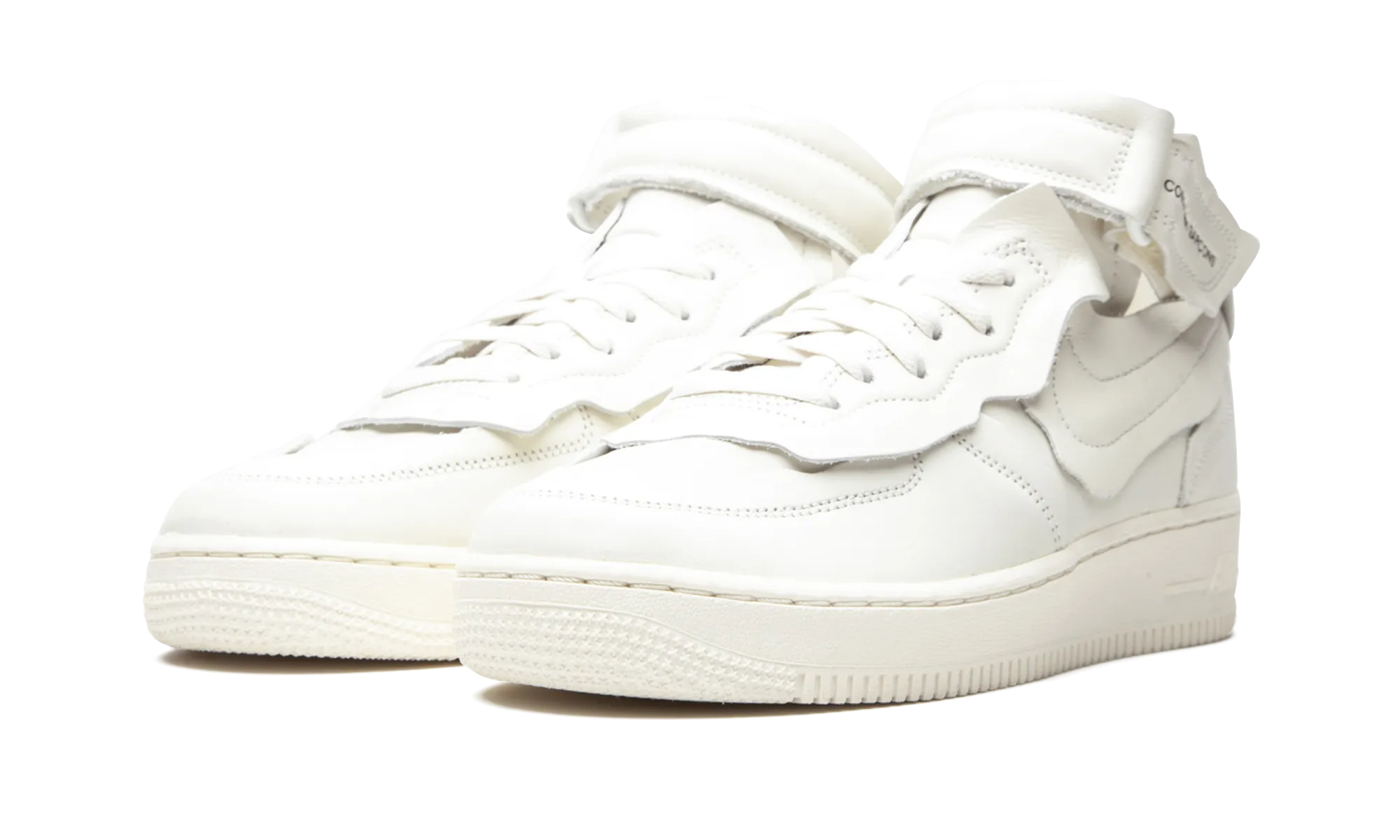 Free Ride Fit Air Force 1 Mid "Comme des Garcons White"