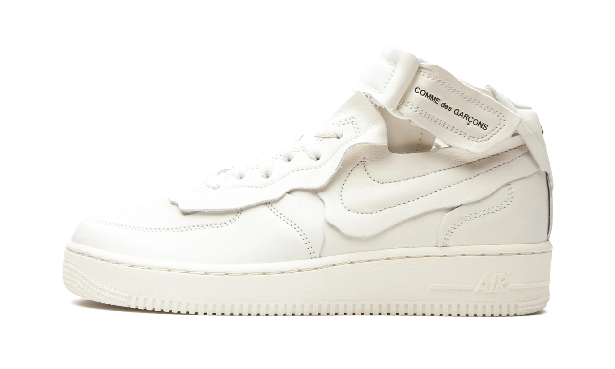 Air Force 1 Mid "Comme des Garcons White" Statement Wear