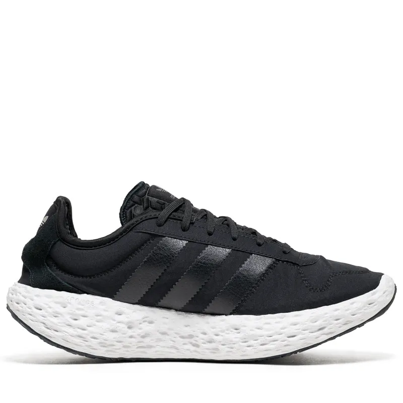 Flat Sole Shock Control Adidas Zponge - Core Black/Matte Silver