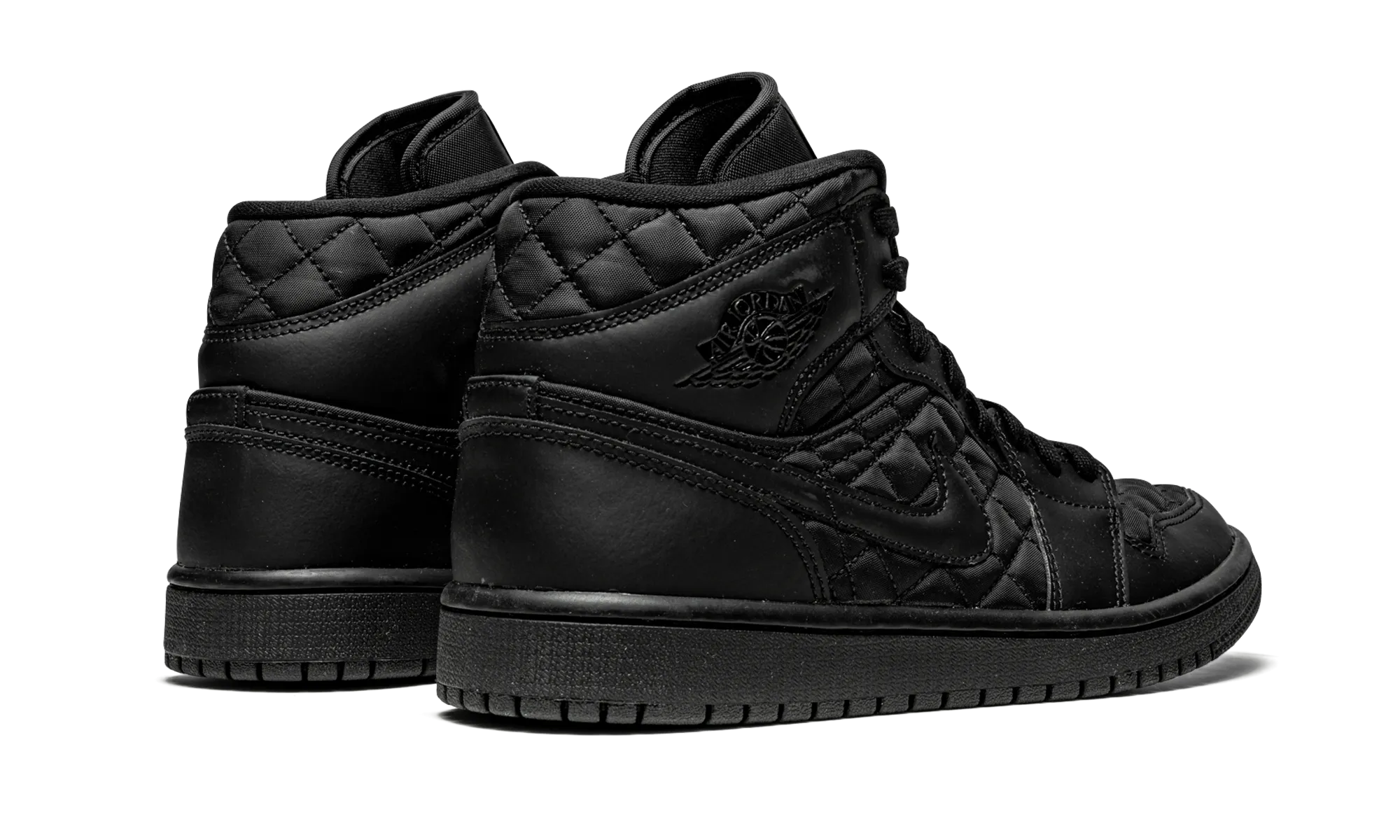 Bonded Seamless Durable touch AIR JORDAN 1 MID QUILTED WMNS "Black"