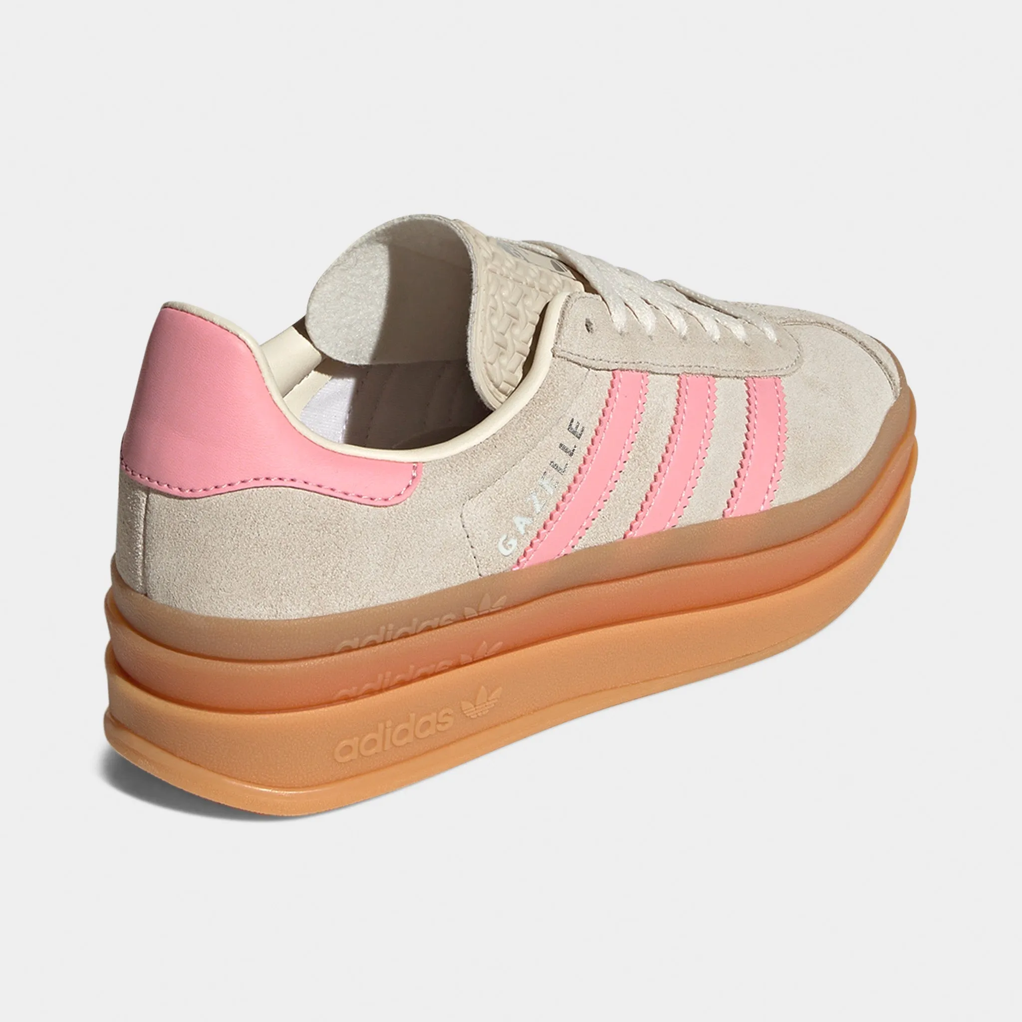 adidas Juniors' Gazelle Bold Grey / Alumina - Semi Pink Spark Soft Collar