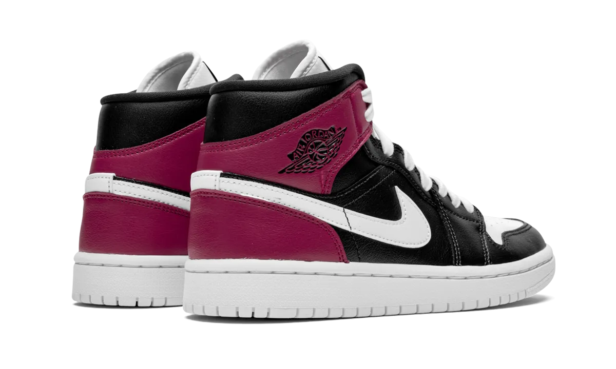 Micro Perforation Ventilation Anti   Fatigue AIR JORDAN 1 MID WMNS "Noble Red"