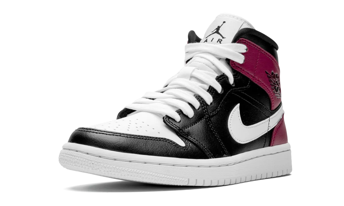 AIR JORDAN 1 MID WMNS "Noble Red" Eco Performance Abrasion Resistant Panels