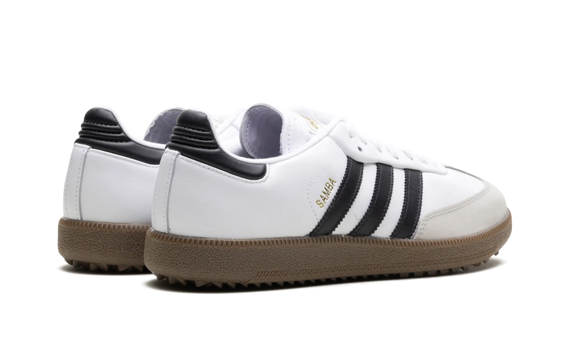 Grab Quick Every Foot Samba Spikeless Golf "White Black Gum"