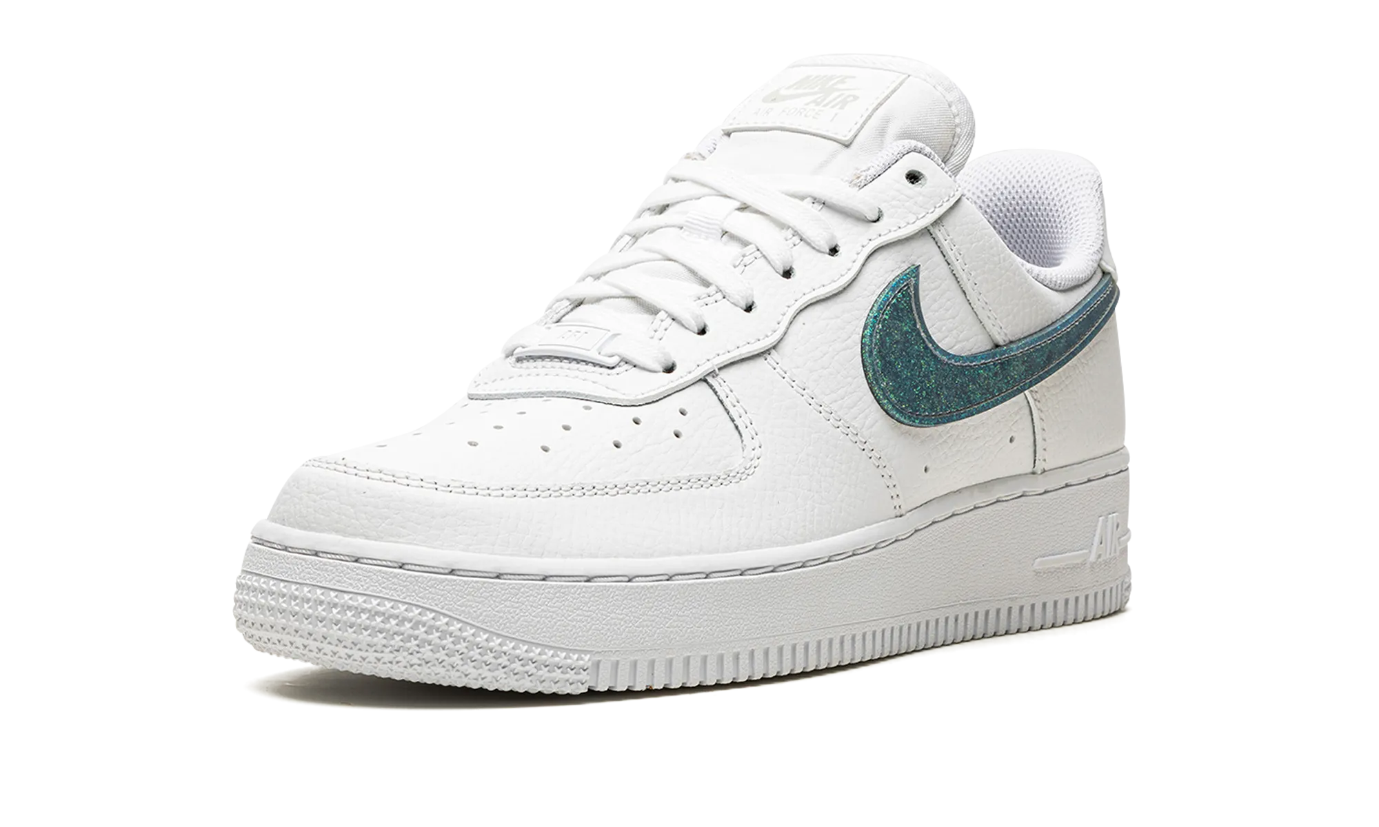 Free Fit Performance synthetic leather AIR FORCE 1 '07 ESS WMNS "Glitter Swoosh - Celery"